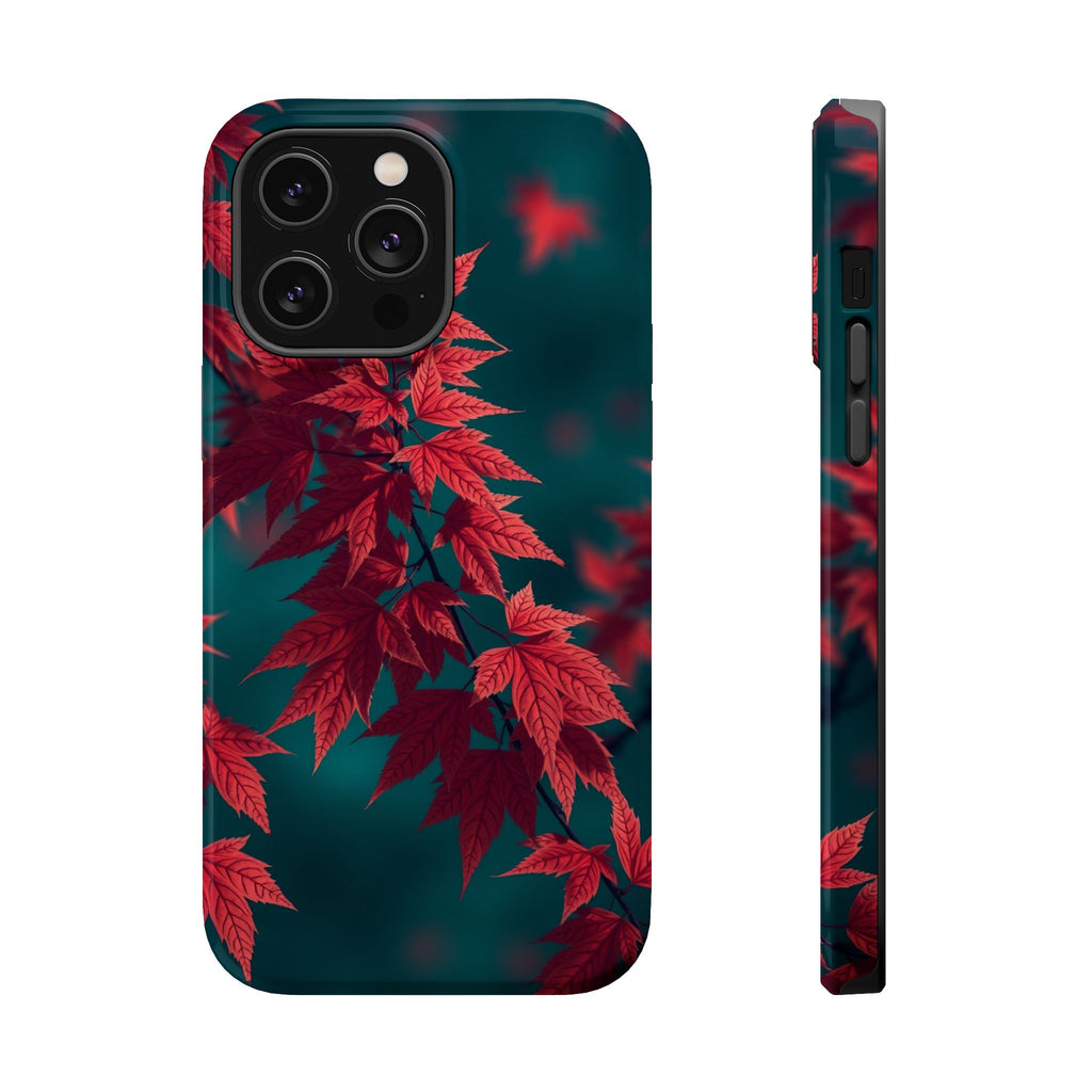 iPhone Autumn Maple Dark Academia Bold Modern Everyday Snap Case · iPhone Case