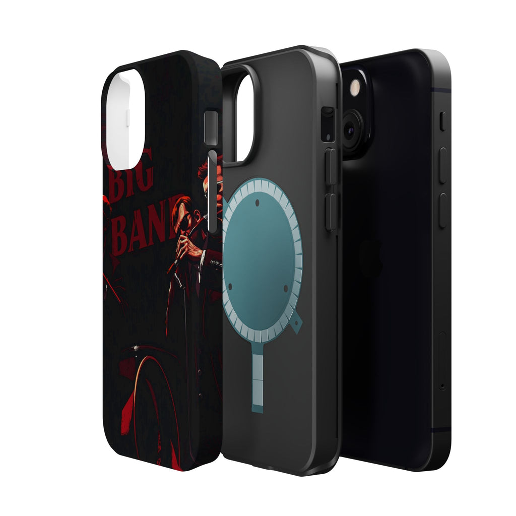 iPhone Black And Crimson Big Band Era Slim Everyday Designer Case · iPhone Case