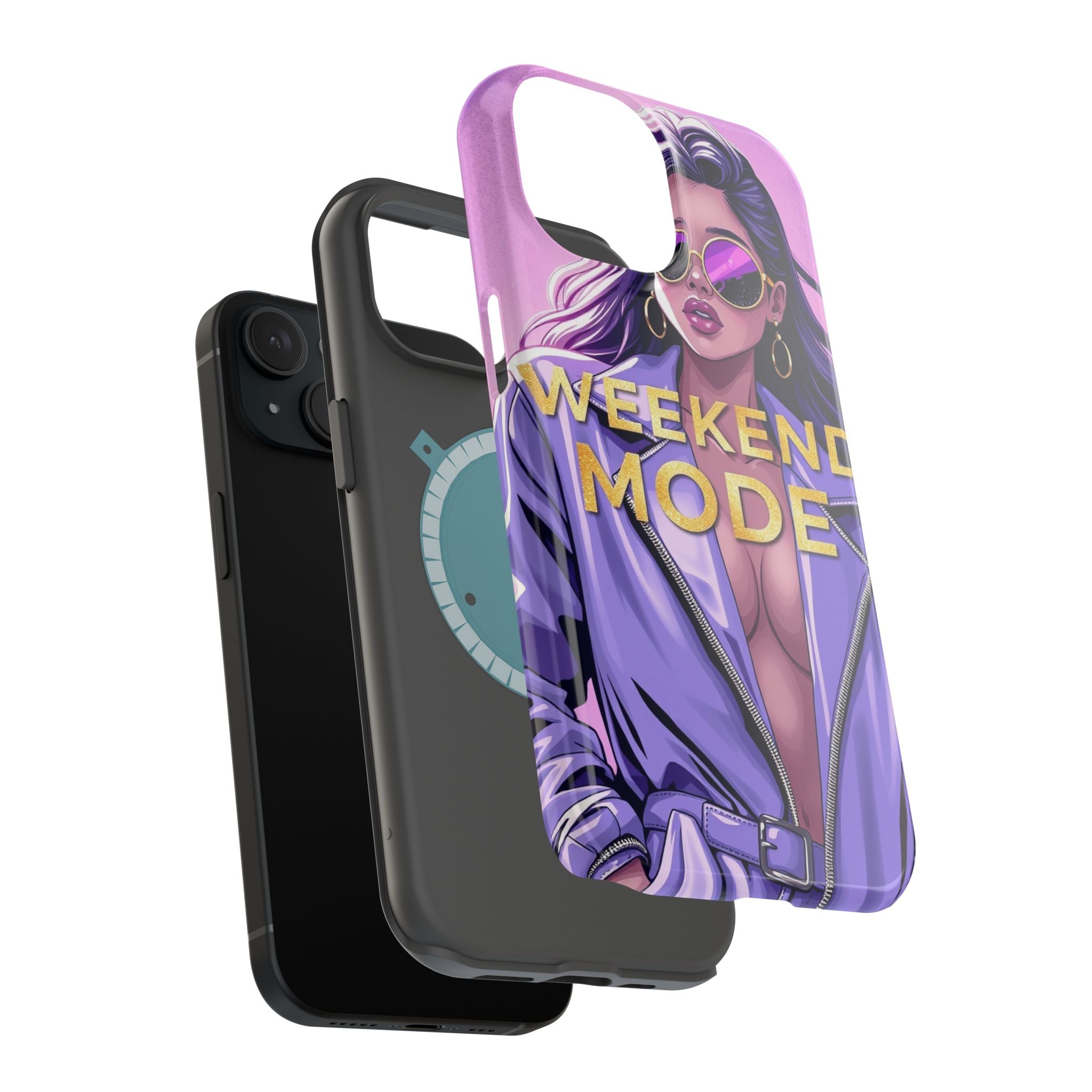 iPhone Lavender And Pearl Weekend Mode On Slim Everyday Designer Case · iPhone C