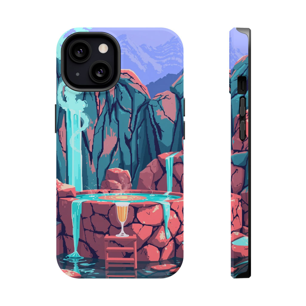 iPhone Hot Spring Steam Electric Art Slim Everyday Designer Case · iPhone Case
