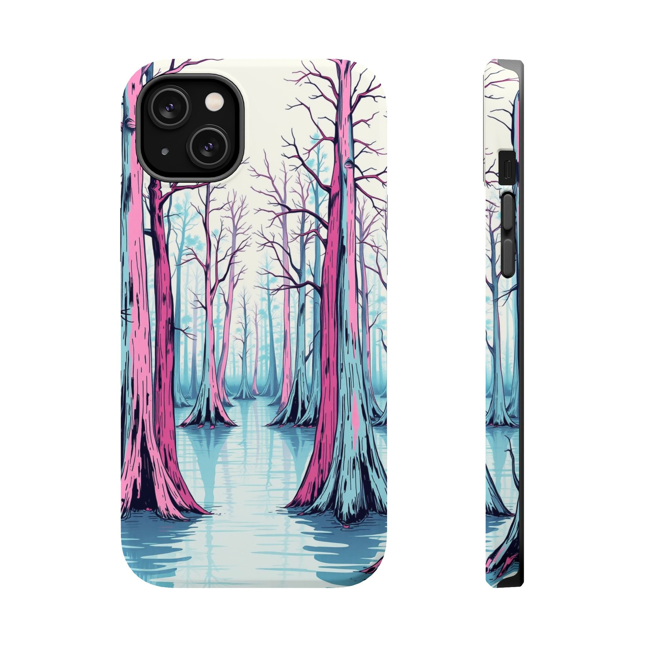 iPhone Cypress Swamp Hand-Drawn Sketch Slim Everyday Designer Case · iPhone Case