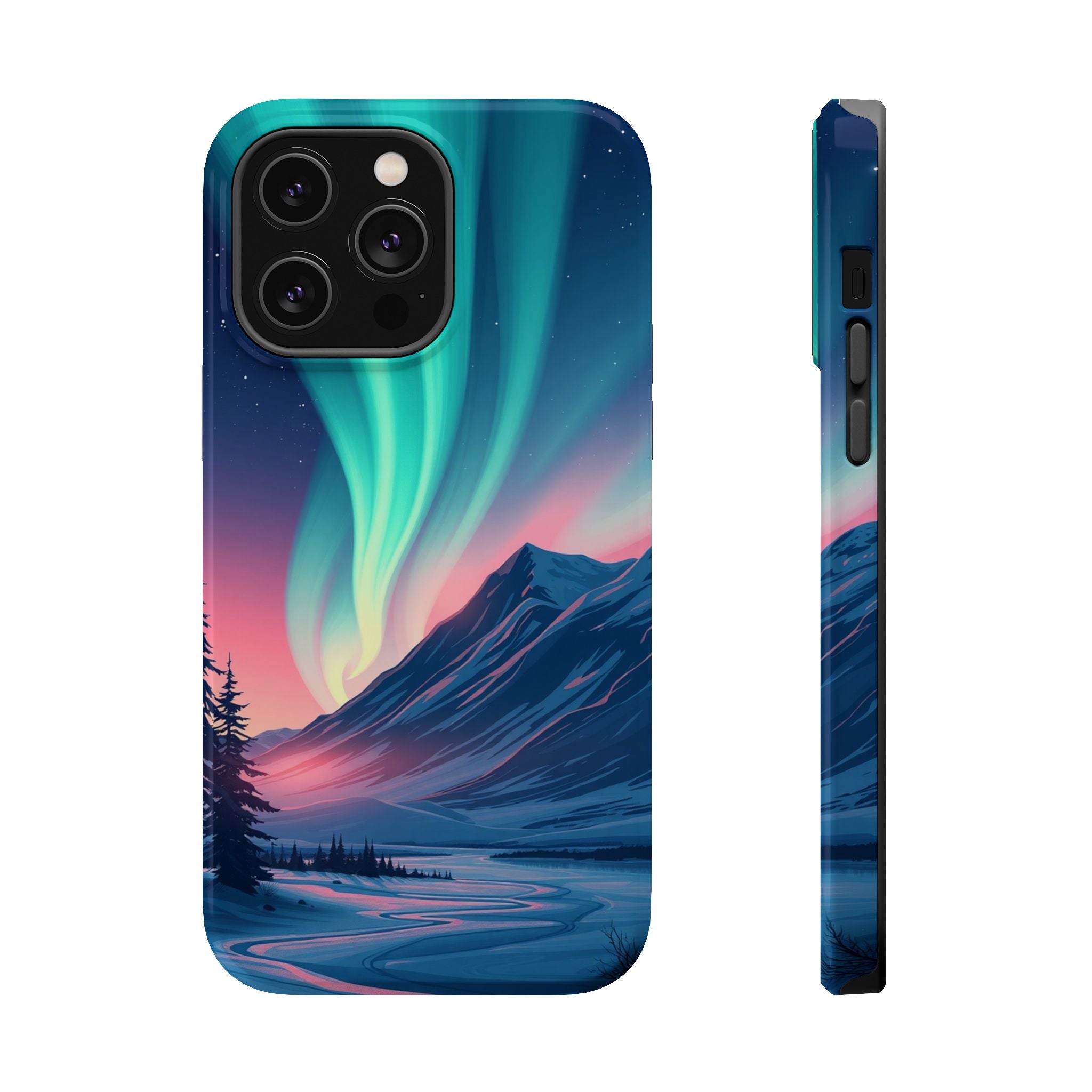 iPhone Mint And Blush Northern Lights Slim Everyday iPhone 18 Designer · iPhone