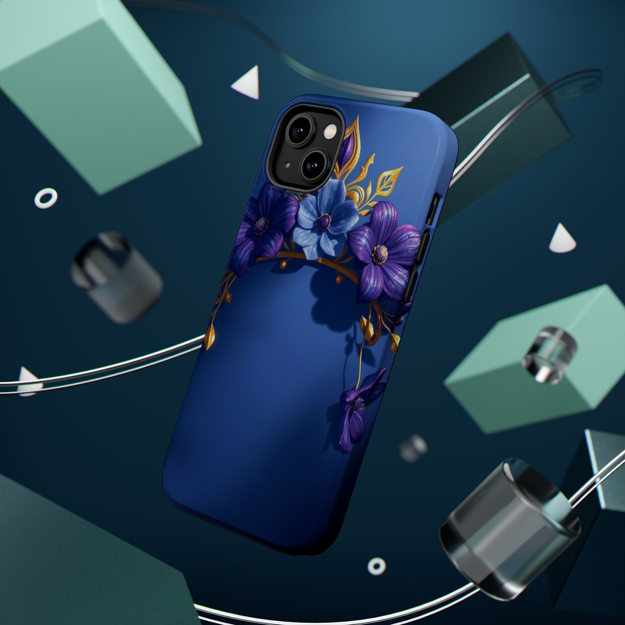 iPhone Vibrant Floral Crown Design 14 Slim Everyday Designer Case · iPhone Case