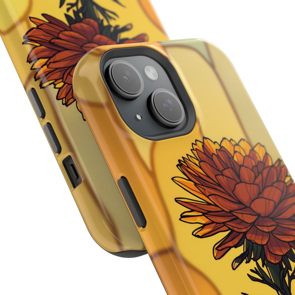 iPhone Sunset Amber And Peach Ranunculus Stack Soft iPhone Finish · iPhone Case