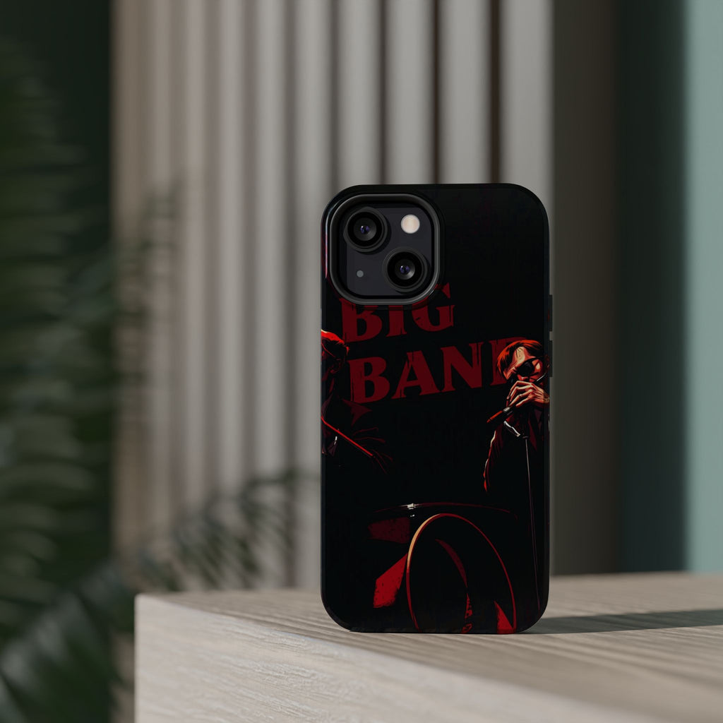 iPhone Black And Crimson Big Band Era Slim Everyday Designer Case · iPhone Case