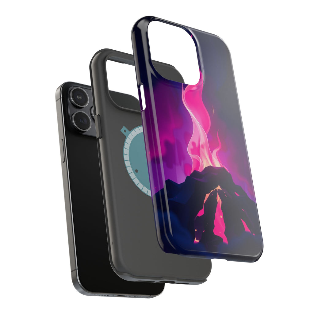 iPhone Cyan And Magenta Wildfire Glow Slim Everyday Designer Case · iPhone Case