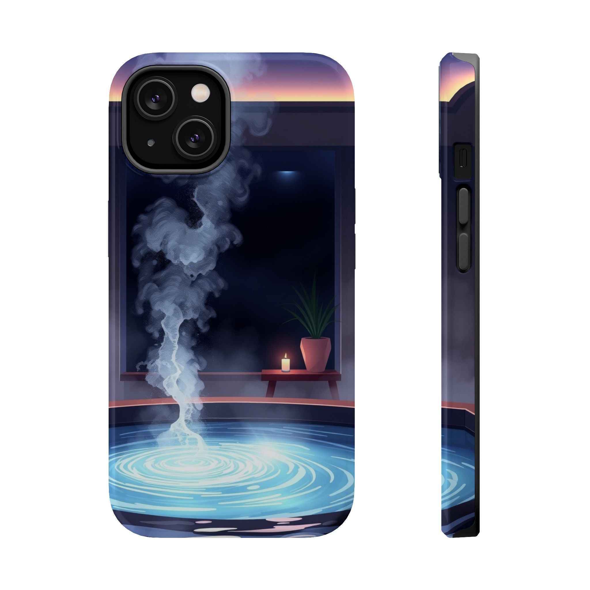 iPhone Hot Spring Steam Enchanted Art Slim Everyday iPhone 18 Designer · iPhone