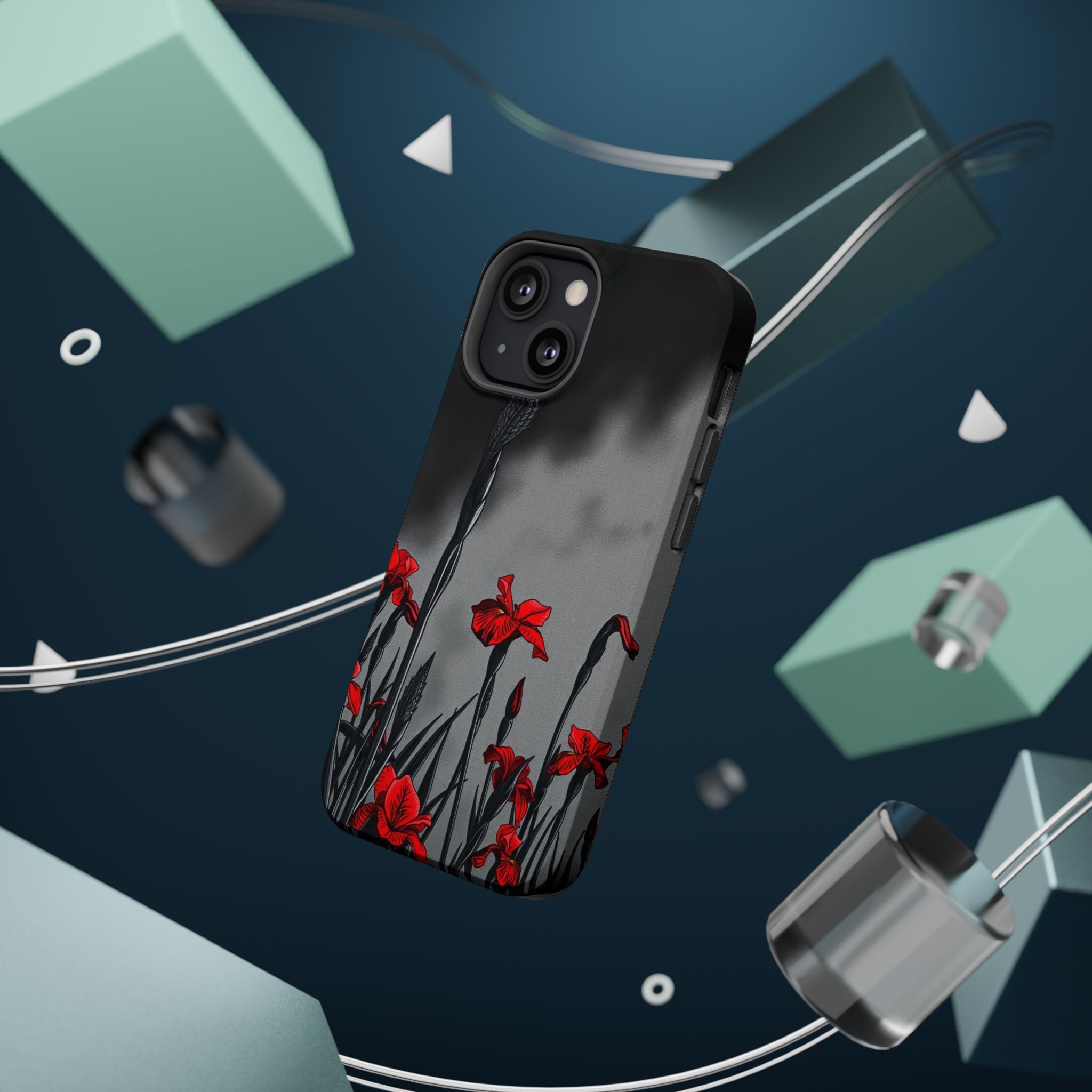 iPhone Iris Garden Cinematic Art Soft Finish Everyday Cas Slim Snap Case · iPhon