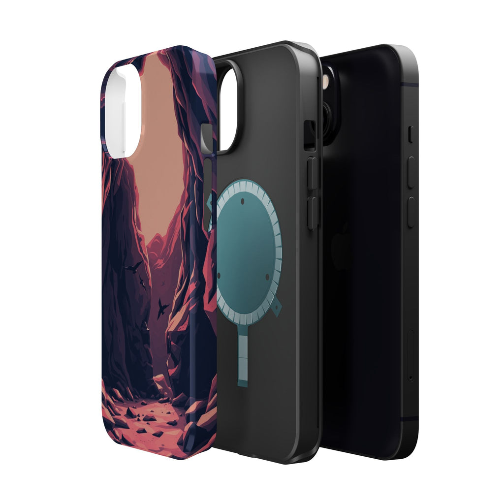 iPhone Rose Pink And Cream Dark Crystal Cave Slim Everyday Designer Case · iPhon