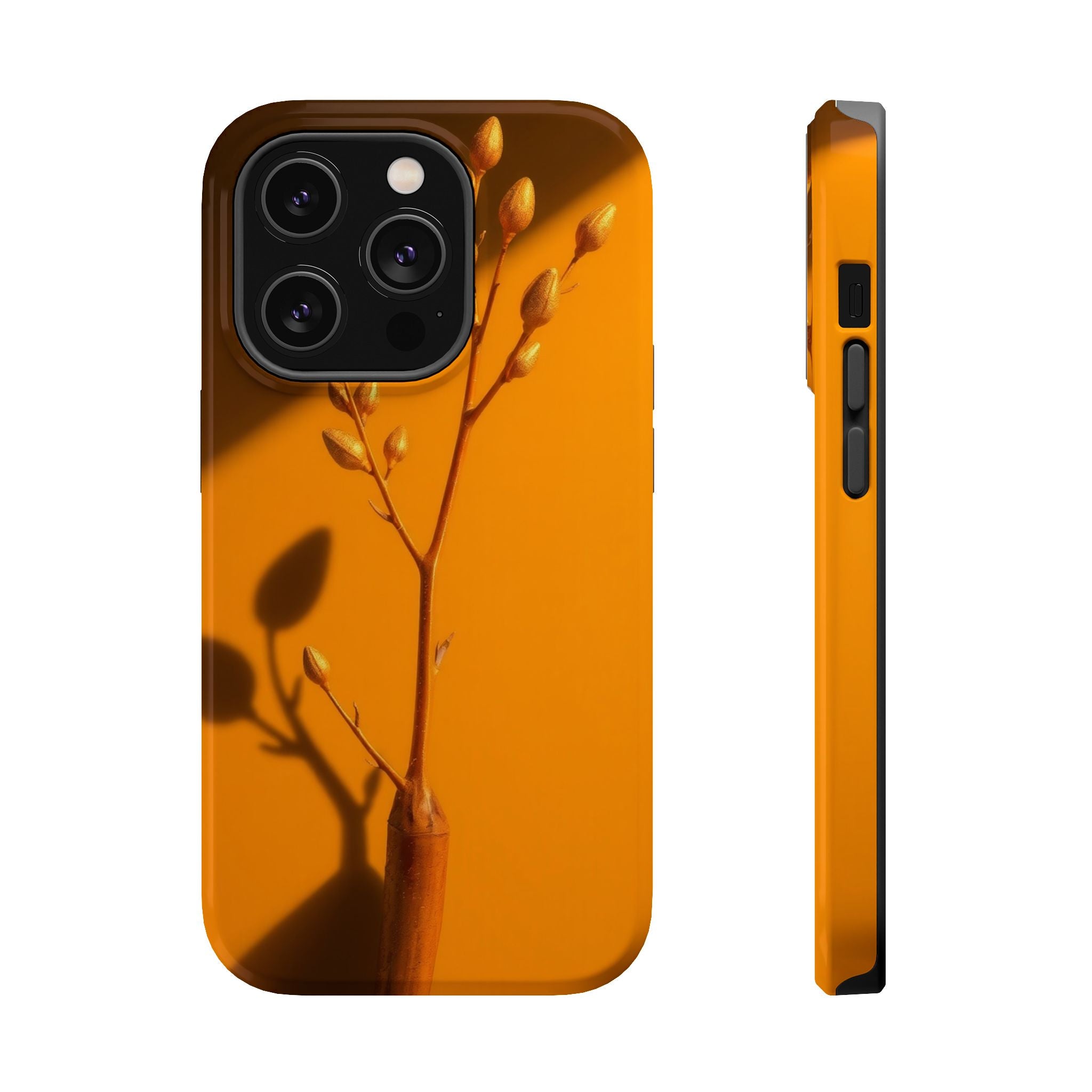 iPhone Mustard And Rust Minimalist Stem Slim Everyday iPhone Designer · iPhone C
