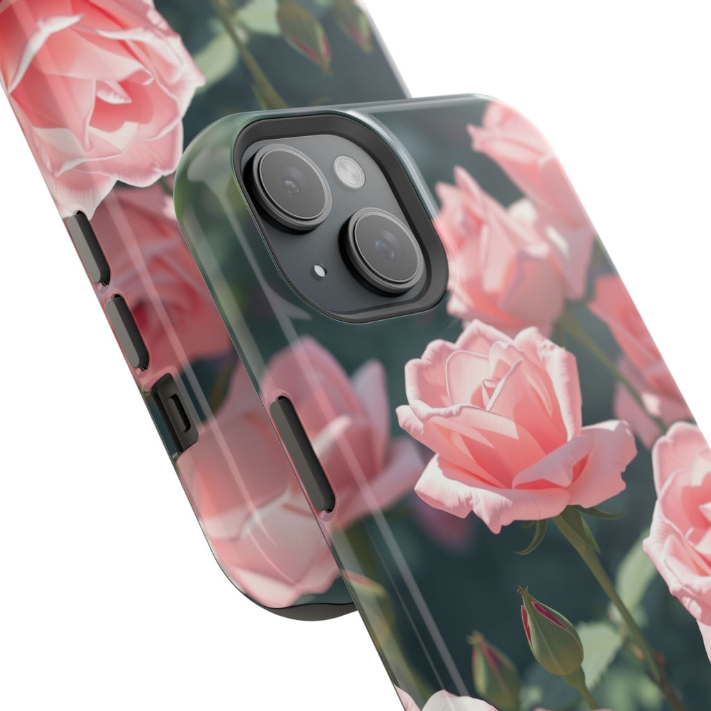 iPhone Mint And Blush Rose Garden Bold Modern Everyday Snap Case · iPhone Case