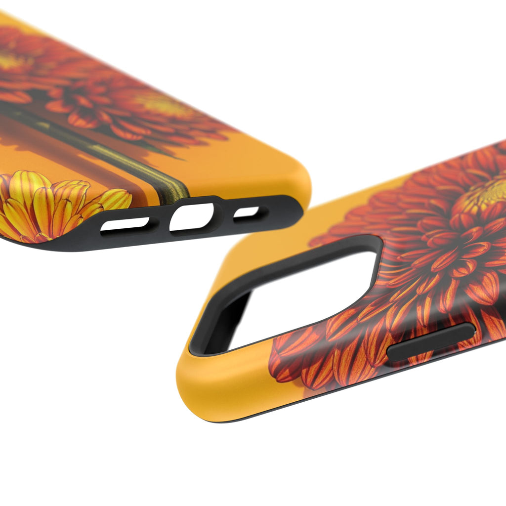 iPhone Mustard And Rust Ranunculus Stack Slim Everyday iPhone 14 · iPhone Case