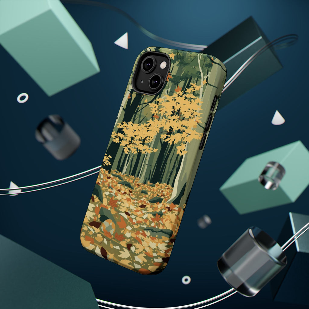 iPhone Autumn Forest Floor Abstract Geometric Slim iPhone Everyday · iPhone Case