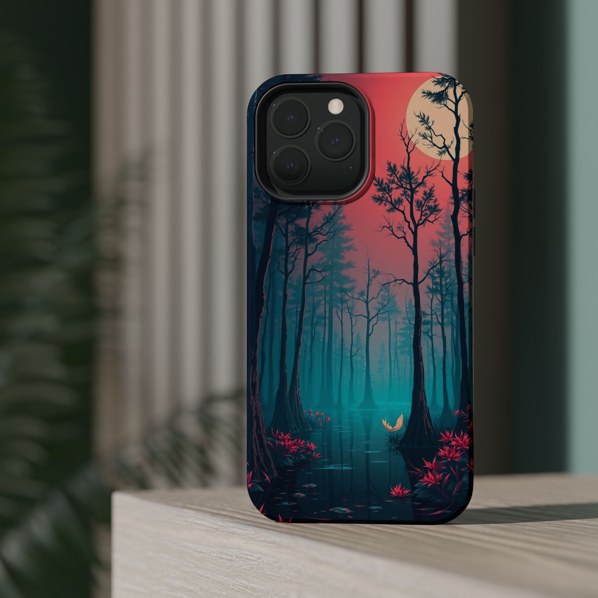 iPhone Earthy Cypress Swamp Design 18 Slim Everyday Designer Case · iPhone Case