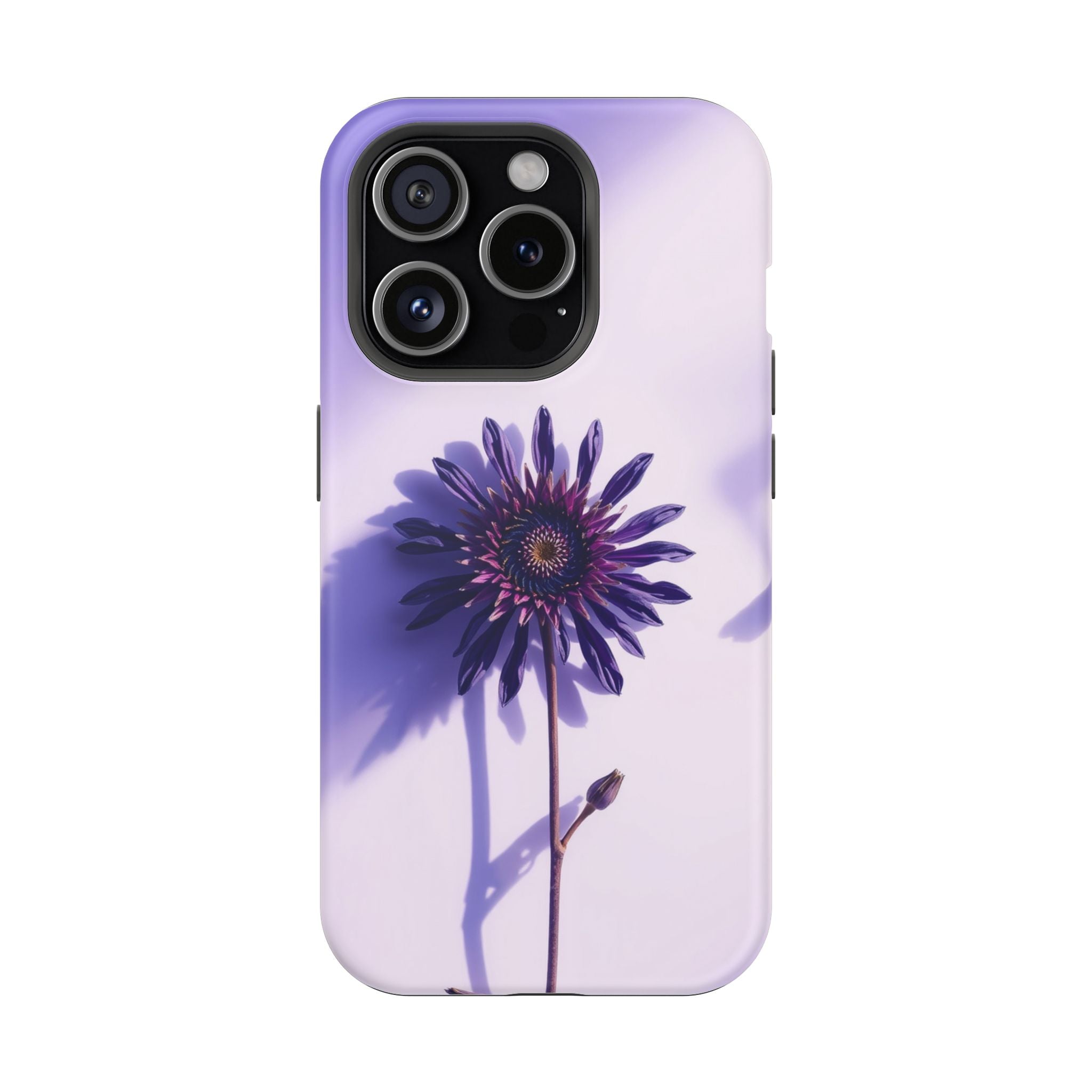 iPhone Indigo And Violet Dried Flower Flat Lay Soft iPhone Finish · iPhone Case