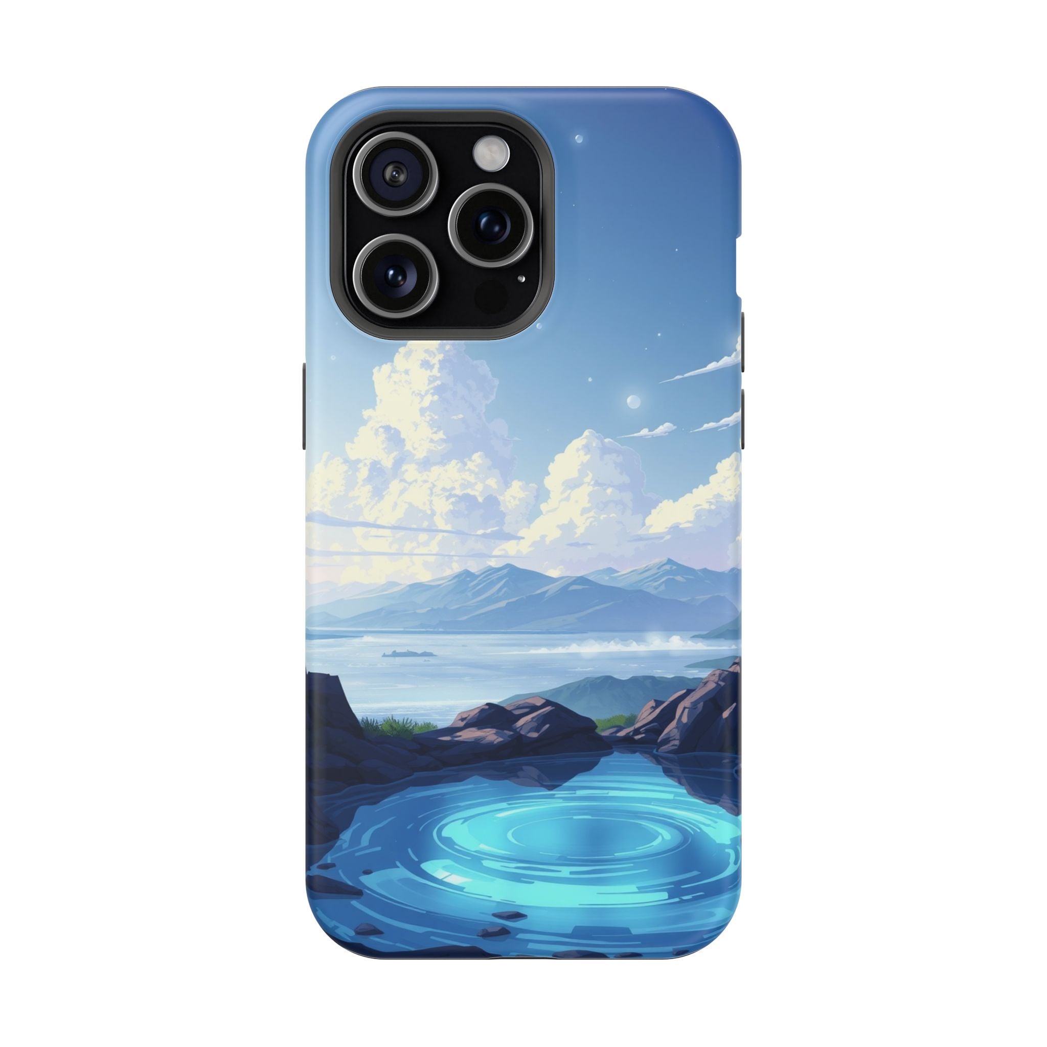 iPhone Earthy Tidal Pool Design 18 Bold Modern Everyday Snap Case · iPhone Case