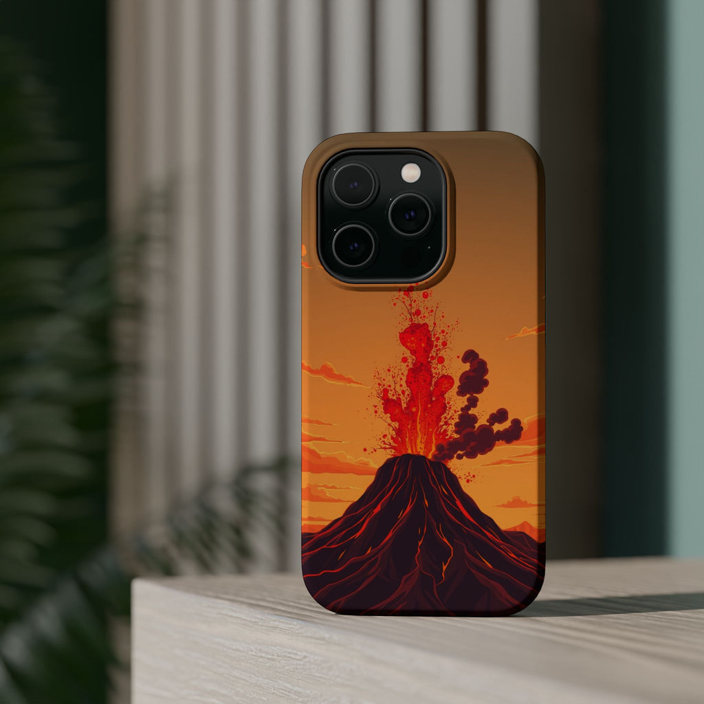 iPhone Sunset Amber And Peach Volcanic Eruption Soft iPhone Finish · iPhone Case