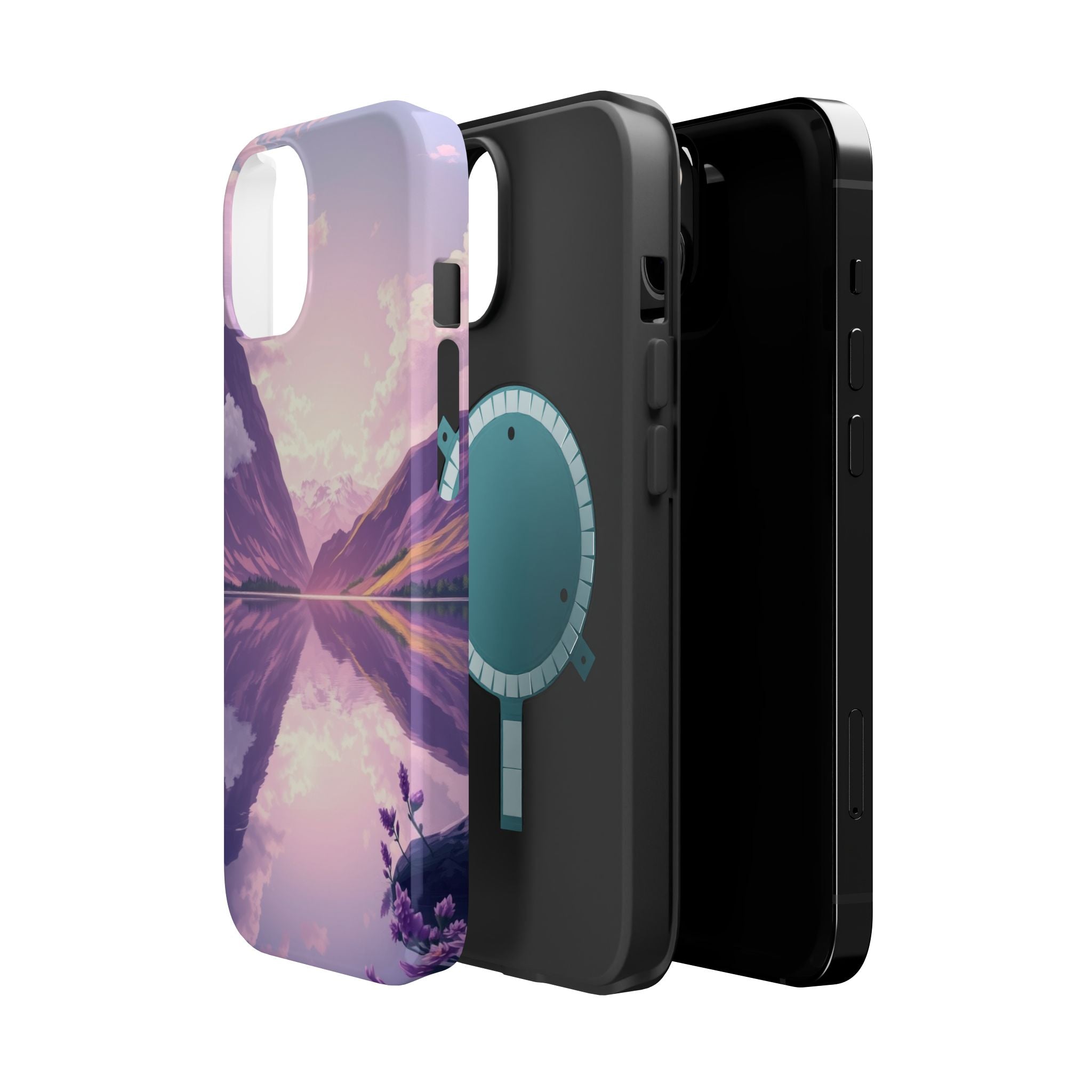 iPhone Lavender And Pearl Fjord Reflection Slim iPhone Everyday · iPhone Case