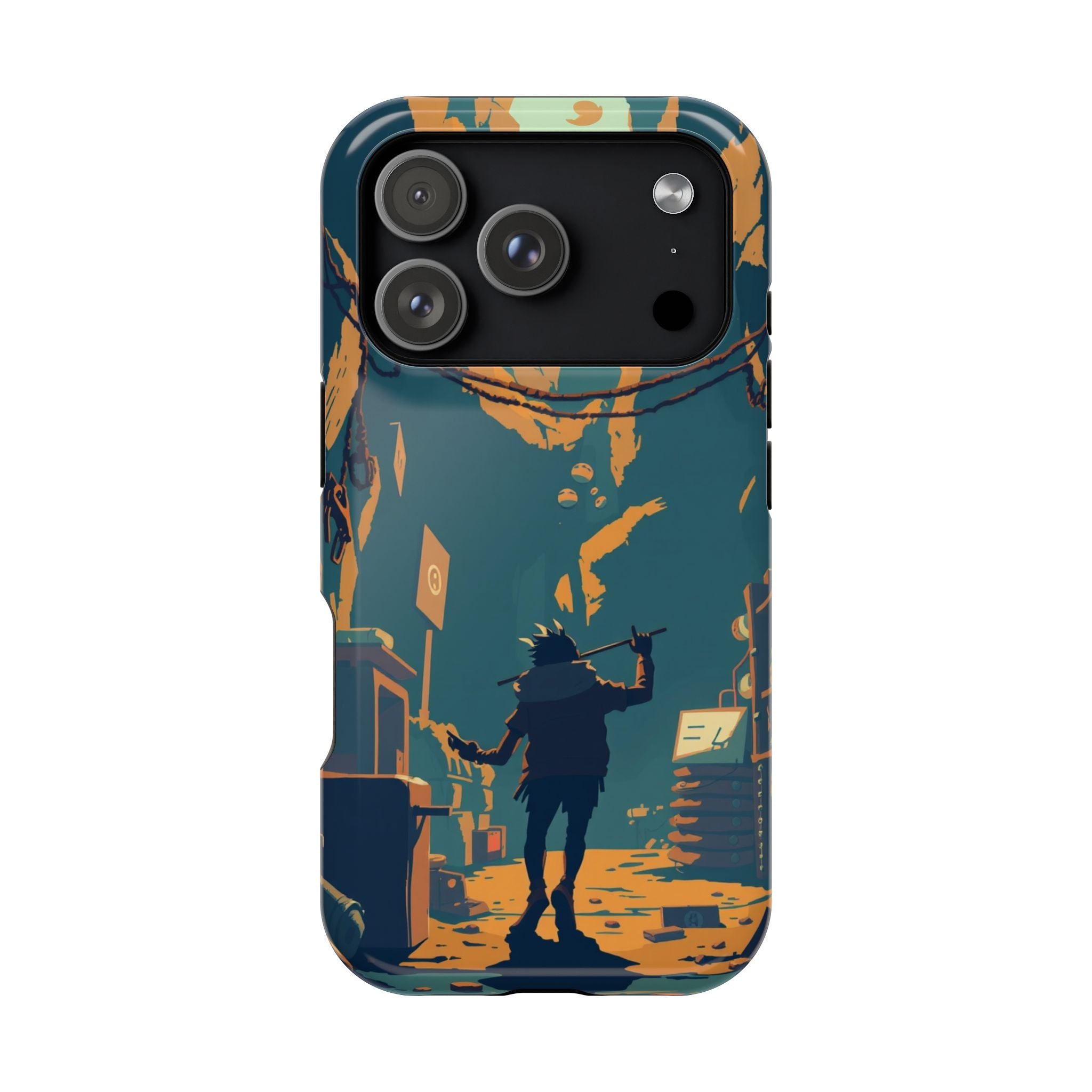 iPhone Mustard And Rust Unhinged in a Cute Way Soft Finish Everyday Case · iPhon