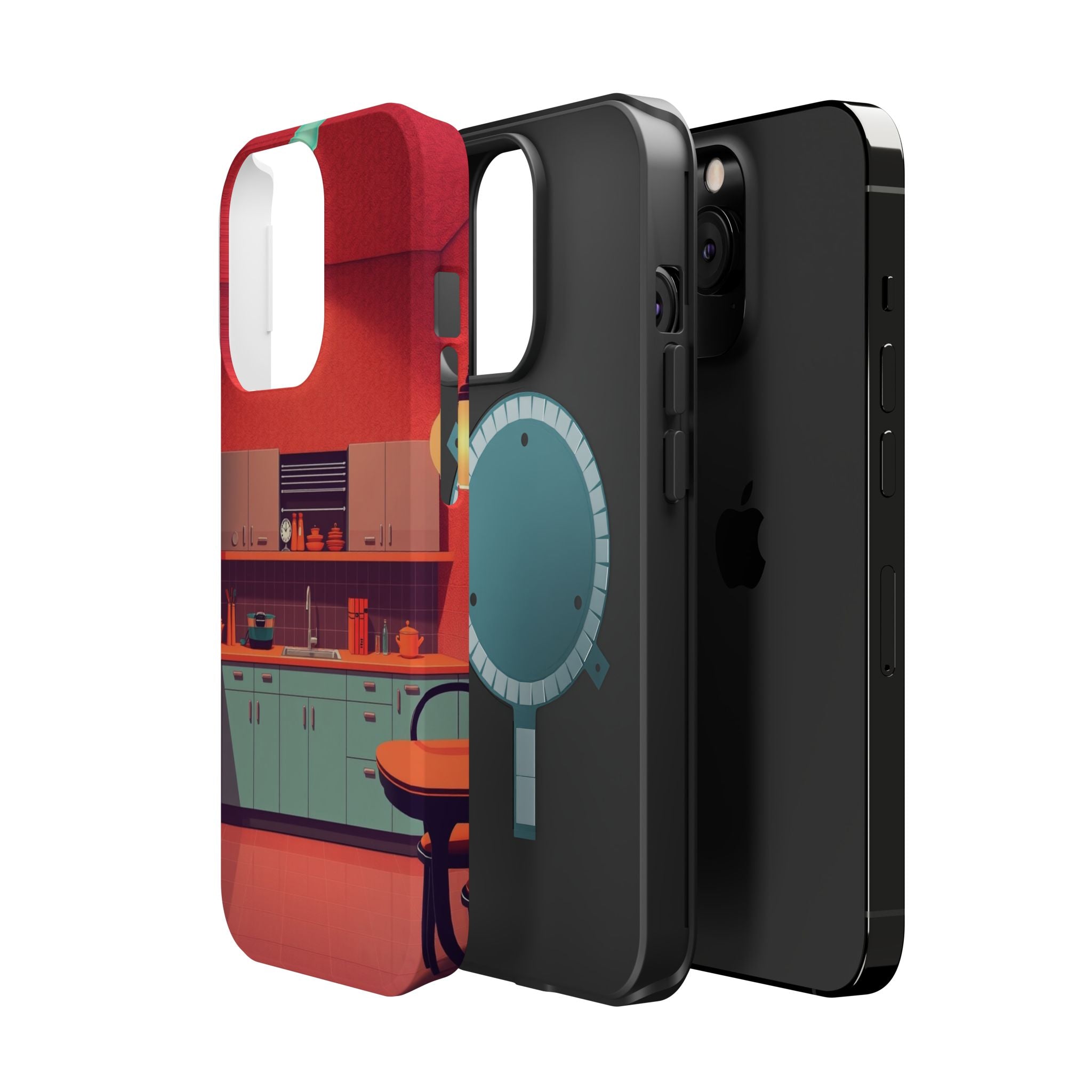 iPhone Earthy 1950s Kitchen Design Bold Modern Everyday Snap Case · iPhone Case