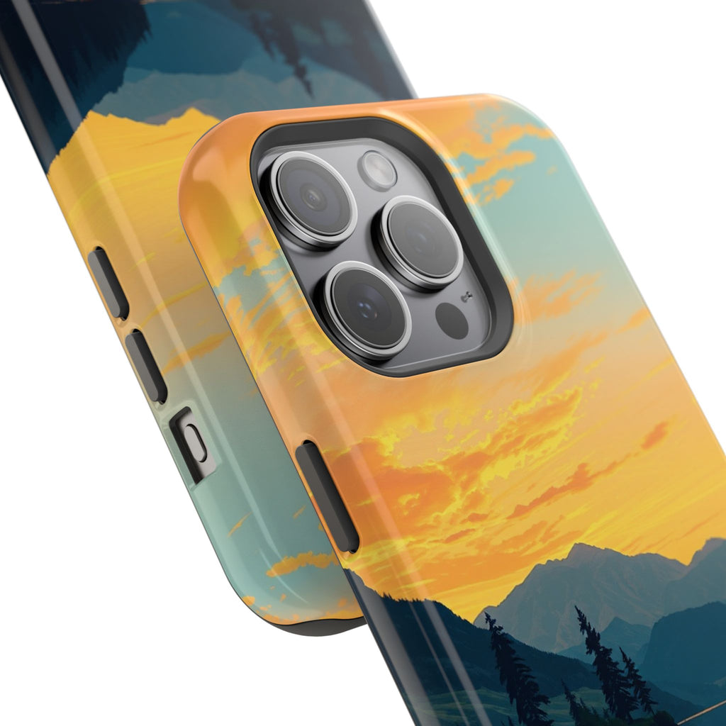 iPhone Lake at Twilight Oil Painting Impressionist iPhone Artistic · iPhone Case