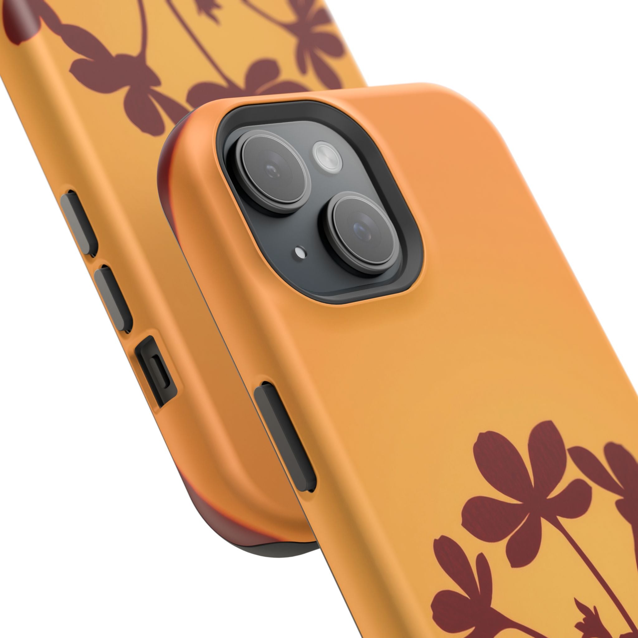 iPhone Floral Silhouette Electric Art Slim Everyday Designer Case · iPhone Case