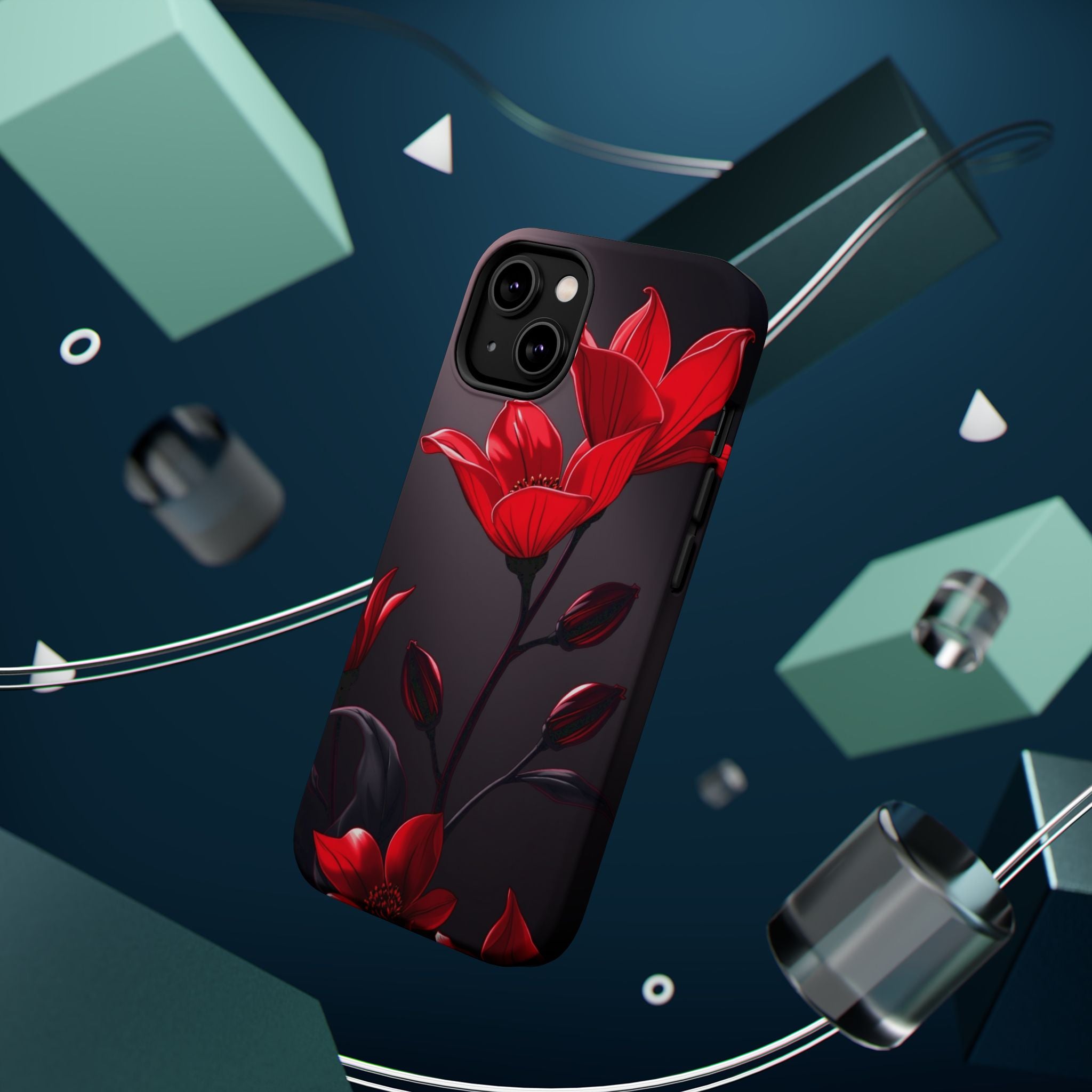 iPhone Dreamy Neon Floral Design Bold Modern Everyday Snap Case · iPhone Case
