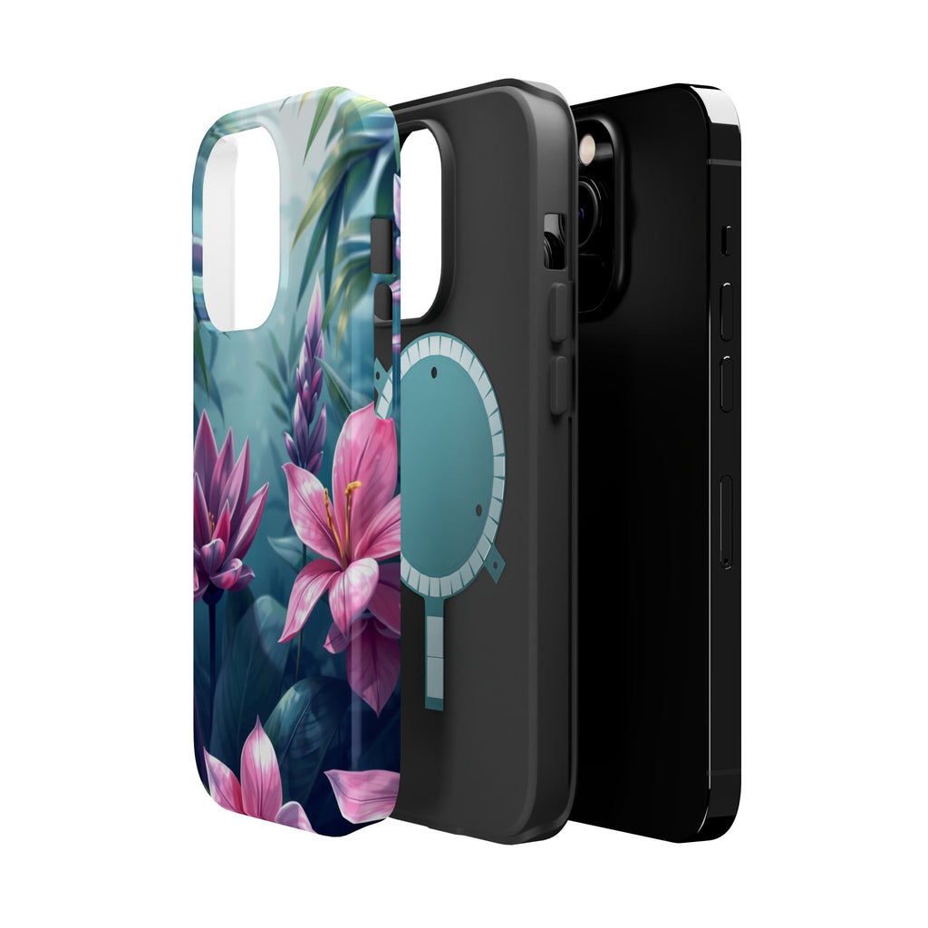 iPhone Indigo And Violet Jungle Floral Slim Everyday Designer Case · iPhone Case