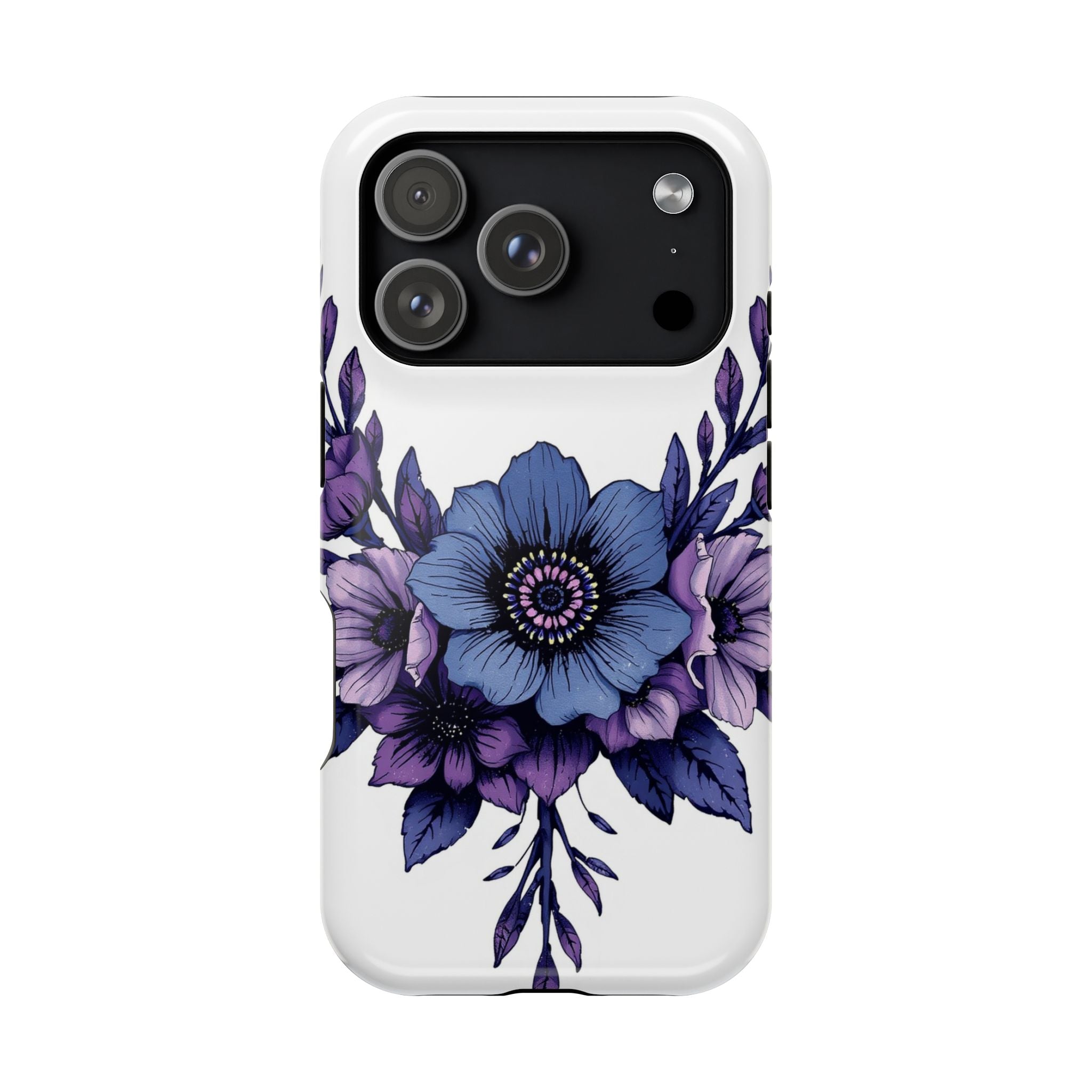 iPhone Floral Crown Grunge Distressed Slim Everyday Designer Case · iPhone Case