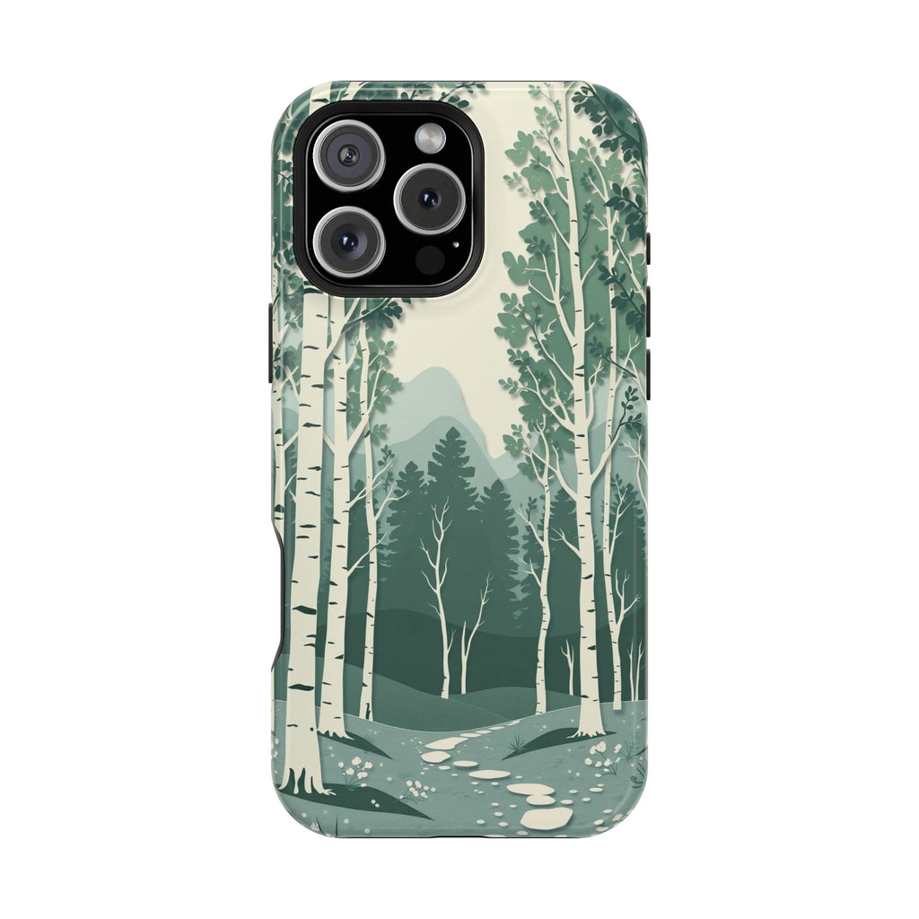 iPhone Birch Grove Paper Cut Art Bold Modern Everyday Snap Case · iPhone Case