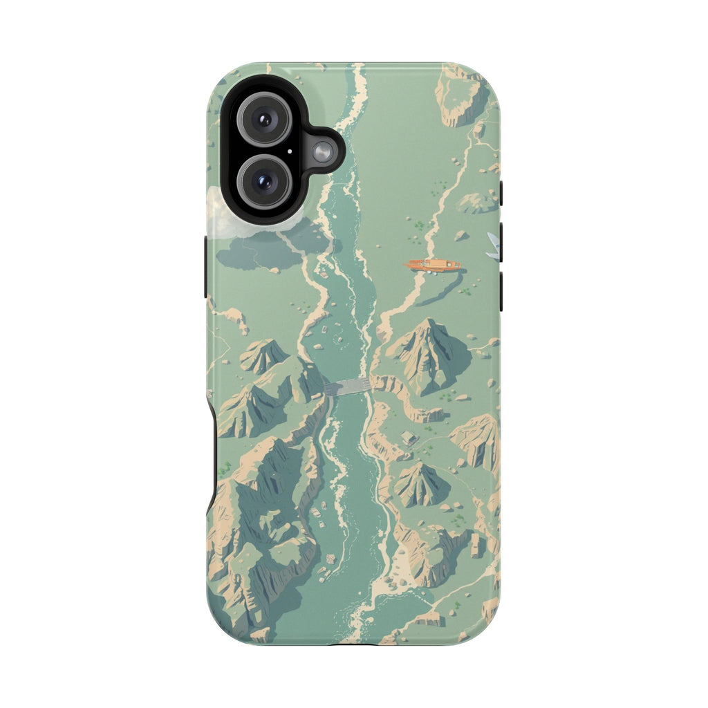 iPhone River Delta Aerial Pixel Art -Bit Slim Everyday iPhone Designer · iPhone