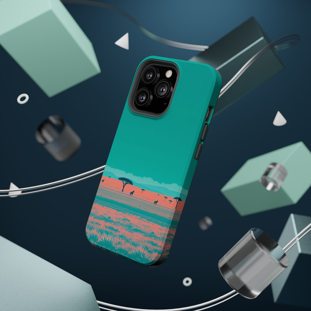 iPhone Savanna Horizon Risograph Print Slim Everyday Designer Case · iPhone Case