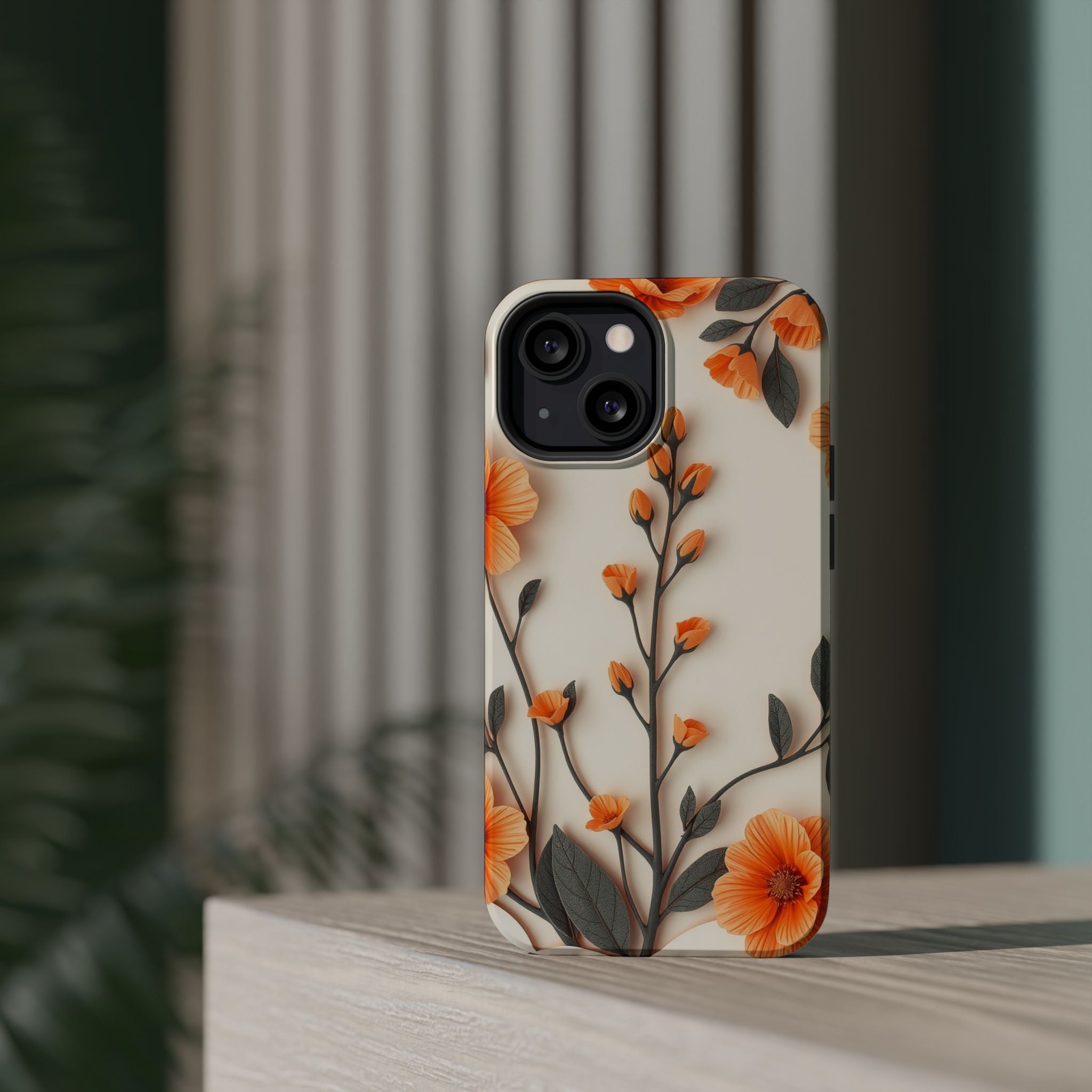 iPhone Vintage Botanical Print Paper Cut Art Slim iPhone Everyday · iPhone Case