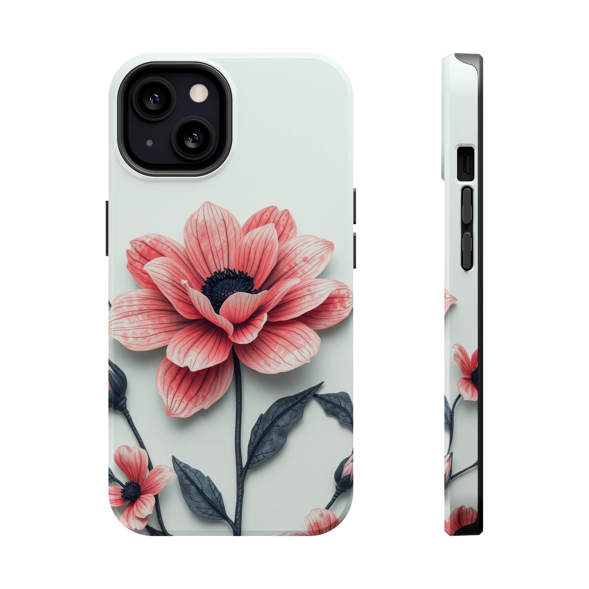 iPhone Dreamy Floral Ink Wash Design Slim Everyday iPhone 12 Designer · iPhone C