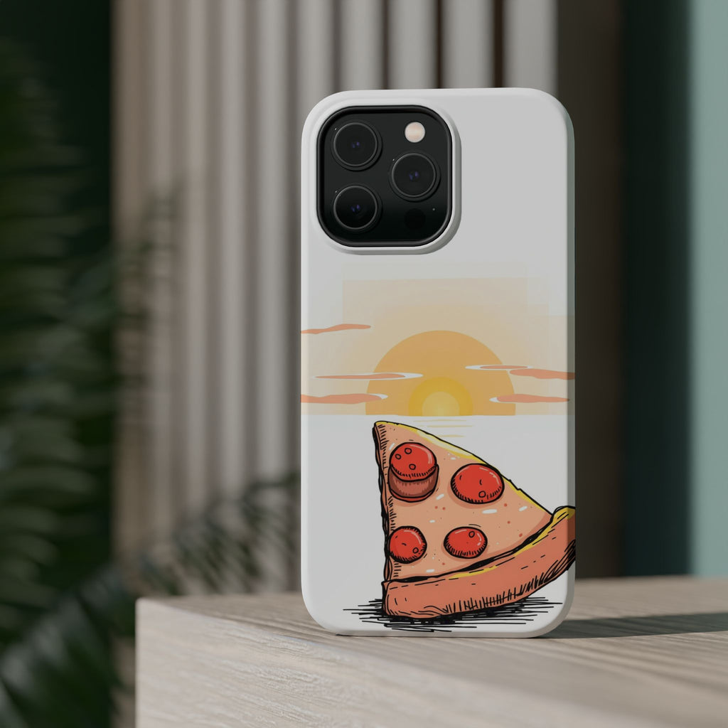iPhone Earthy Pizza Slice Sunset Design Slim Everyday Designer Case · iPhone Cas