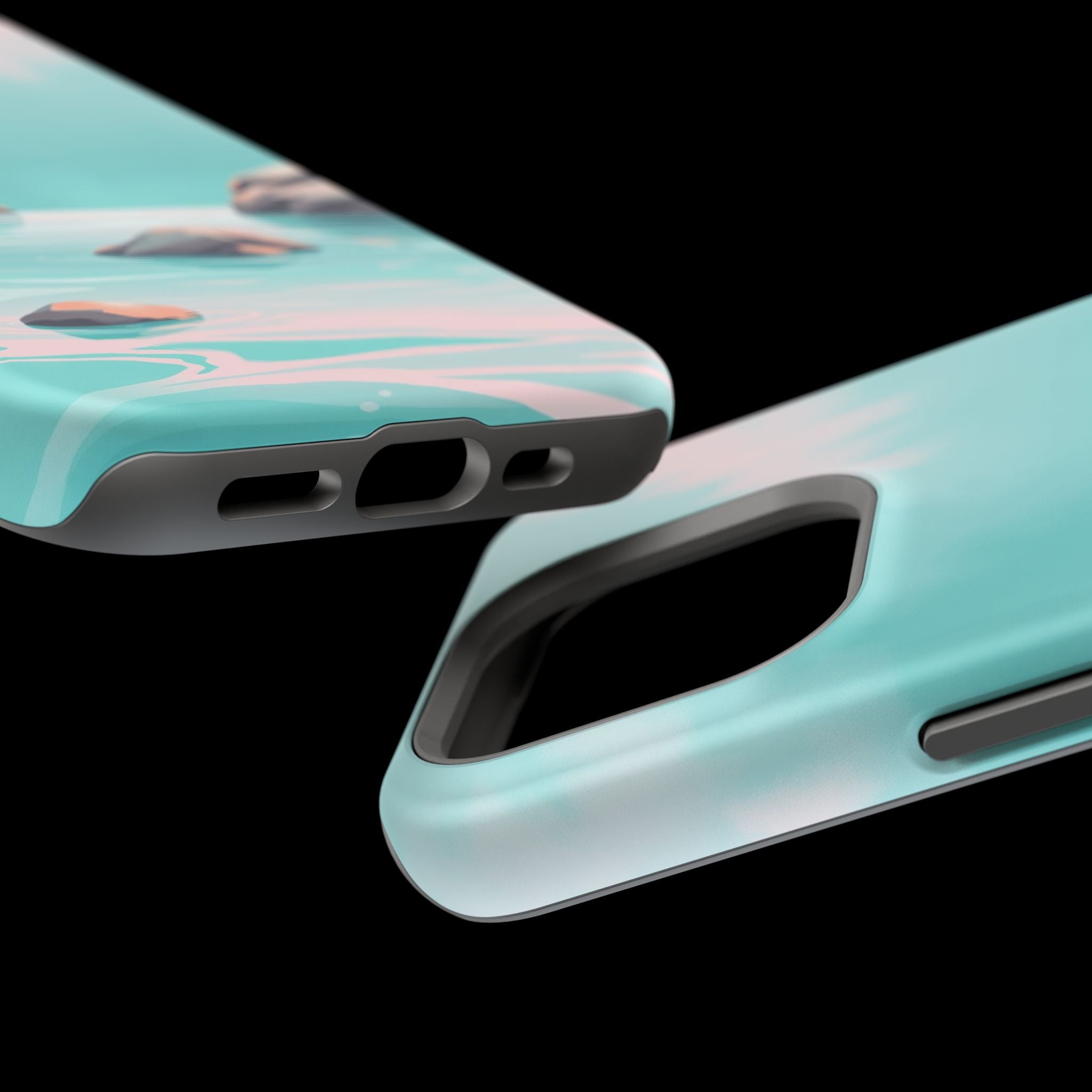 iPhone Vibrant Tidal Pool Design Bold Modern Everyday Snap Case · iPhone Case