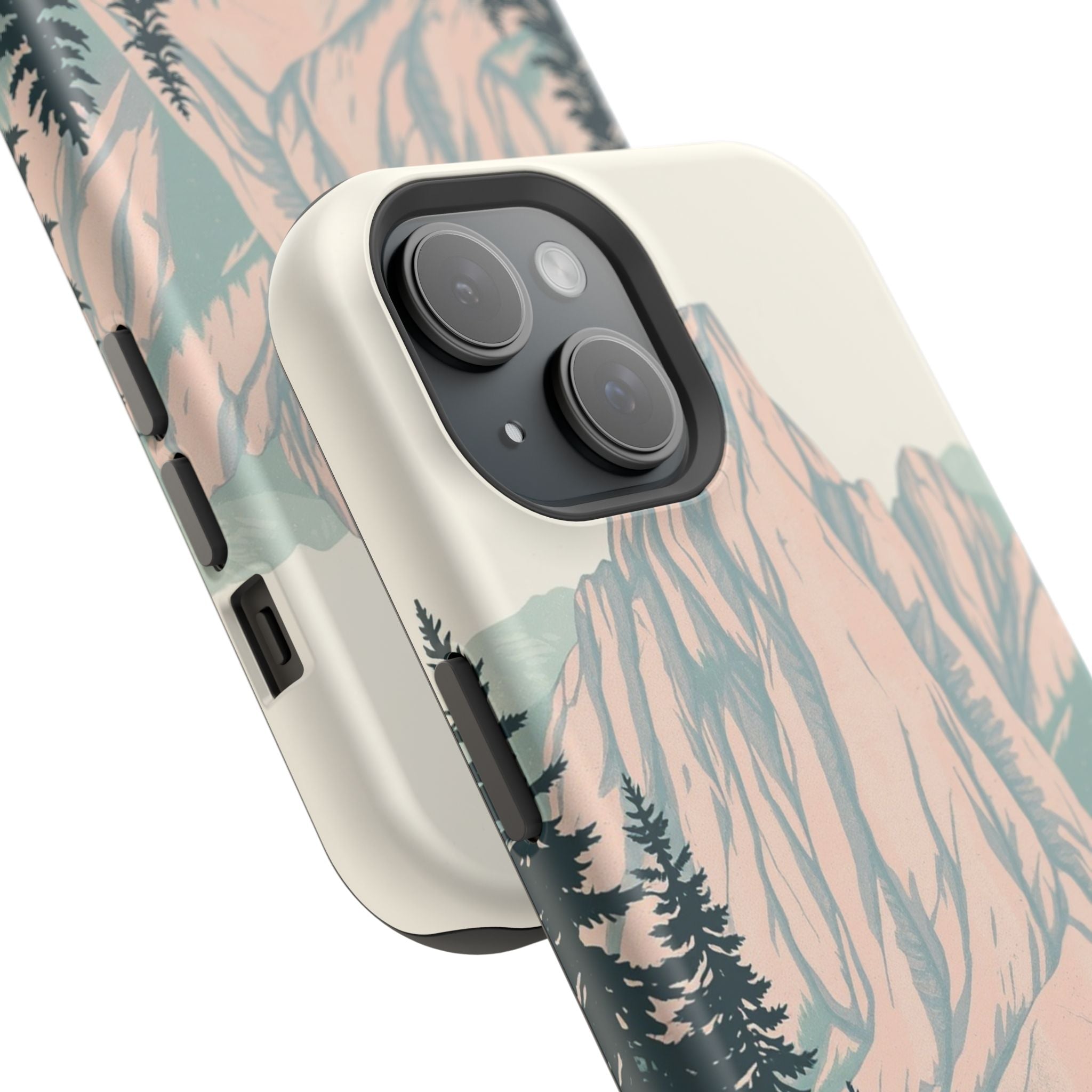 iPhone Serene Pine Ridge Design 15 Bold Modern Everyday Snap Case · iPhone Case