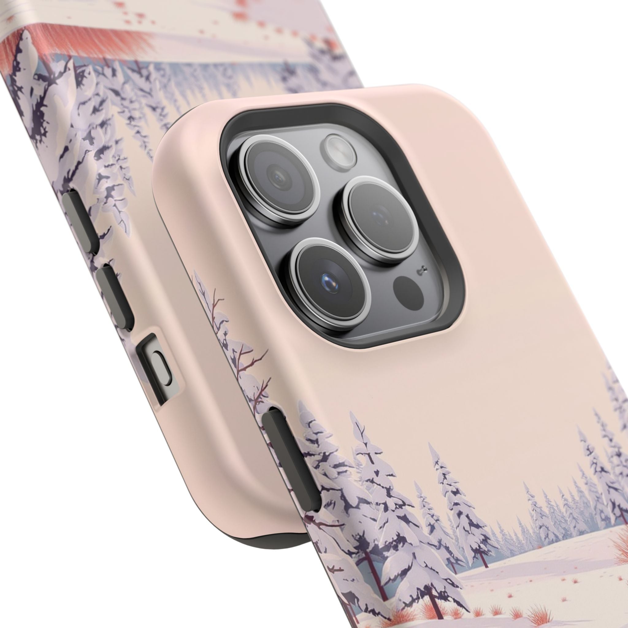 iPhone Snow Field Vintage Retro Poster Slim Everyday Designer Case · iPhone Case