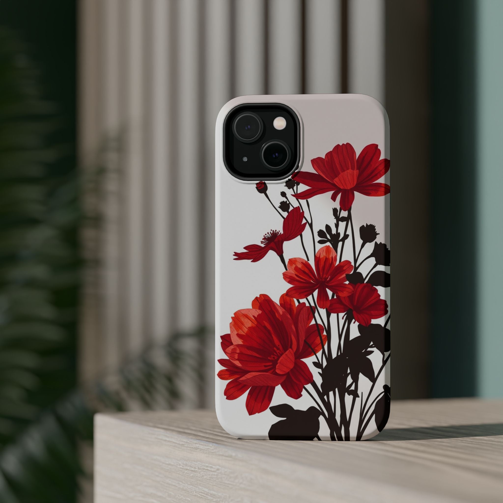 iPhone Floral Silhouette Cinematic Art Slim Snap Case · iPhone Case