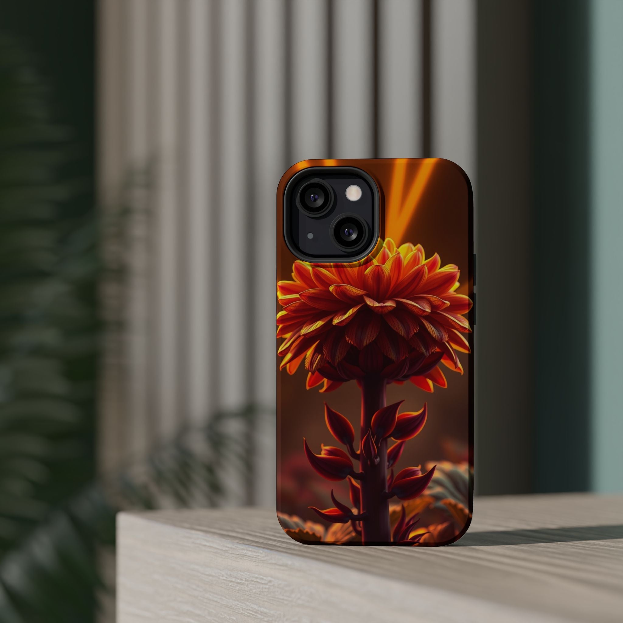 iPhone Mustard And Rust Ranunculus Stack Slim Everyday iPhone Designer · iPhone