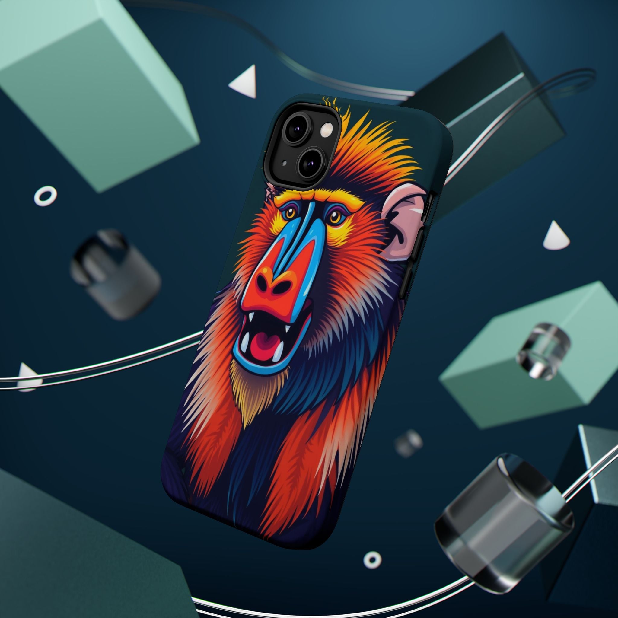 iPhone Mandrill Colorful Face Kids Fun iPhone Phone Case Gift Slim · iPhone Case