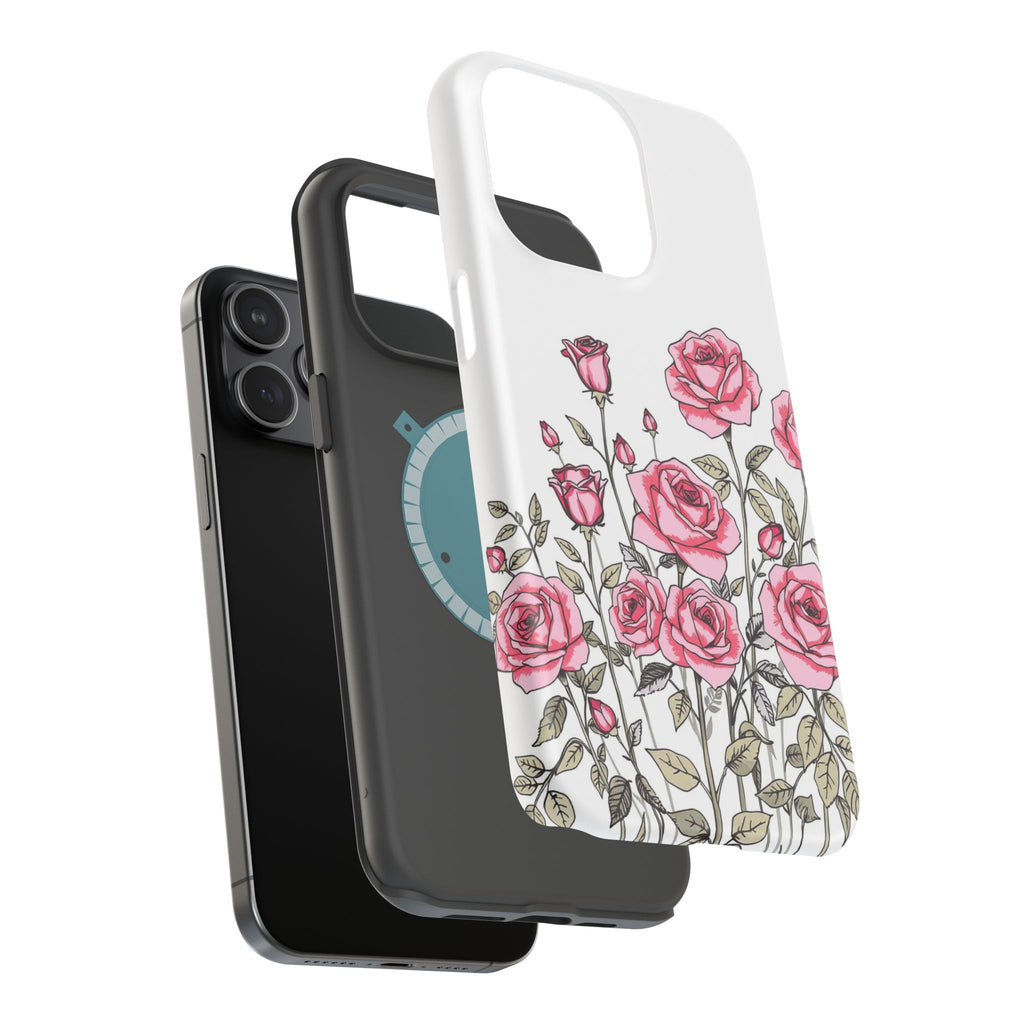 iPhone Rose Garden Hand-Drawn Sketch Slim Everyday Designer Case · iPhone Case