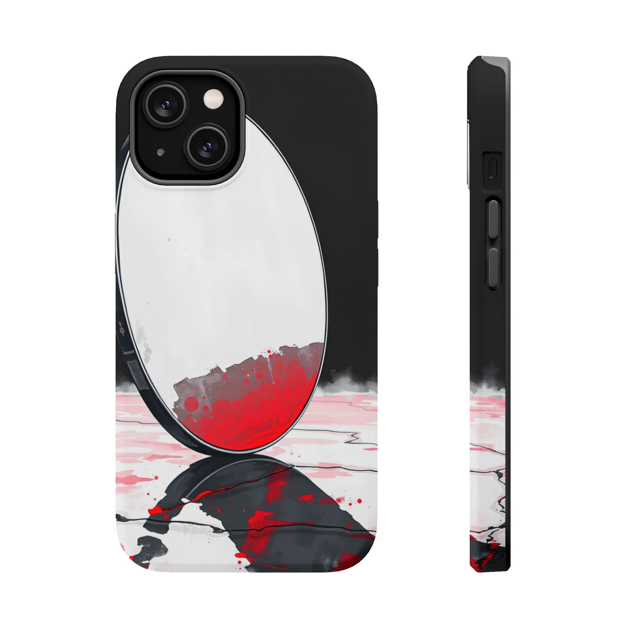 iPhone Earthy Salt Flat Mirror Design Slim Everyday Designer Case · iPhone Case