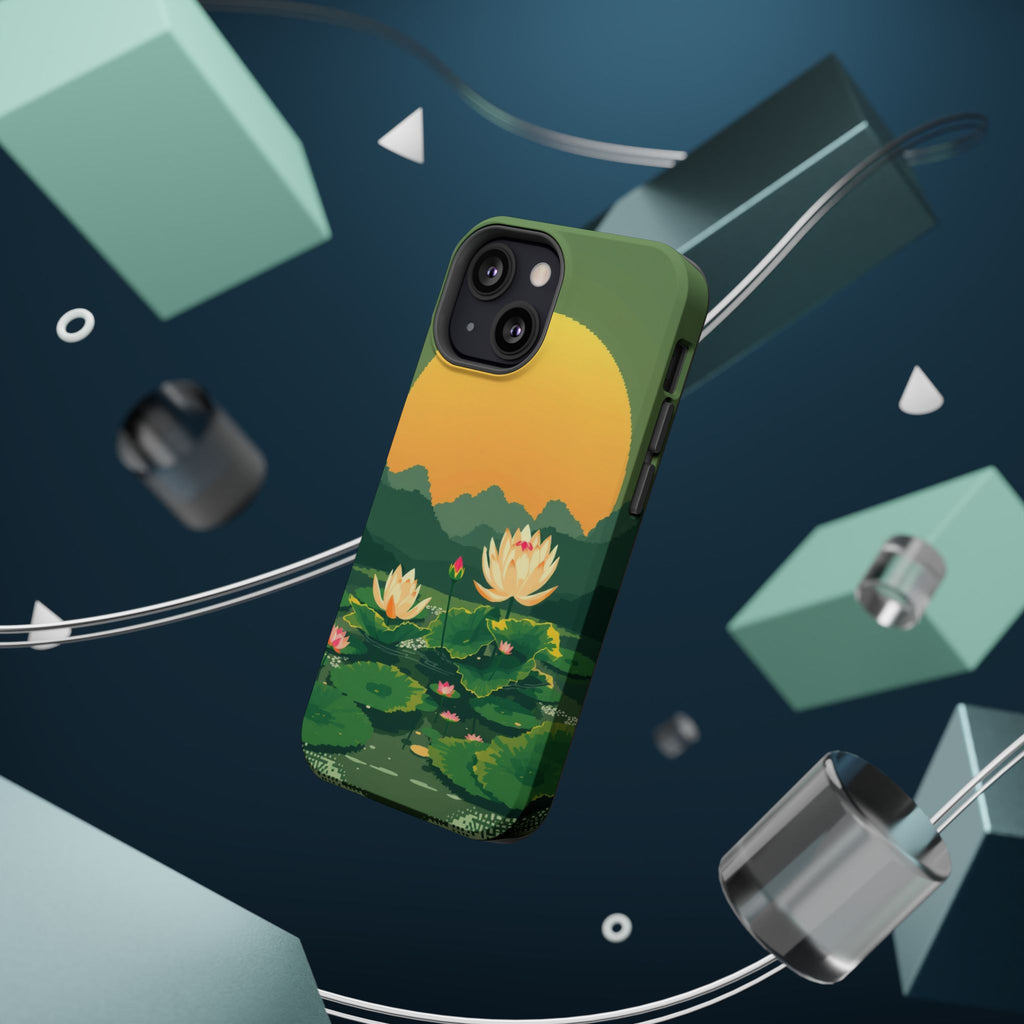 iPhone Lotus Pond Enchanted Art Slim Everyday Designer Case · iPhone Case