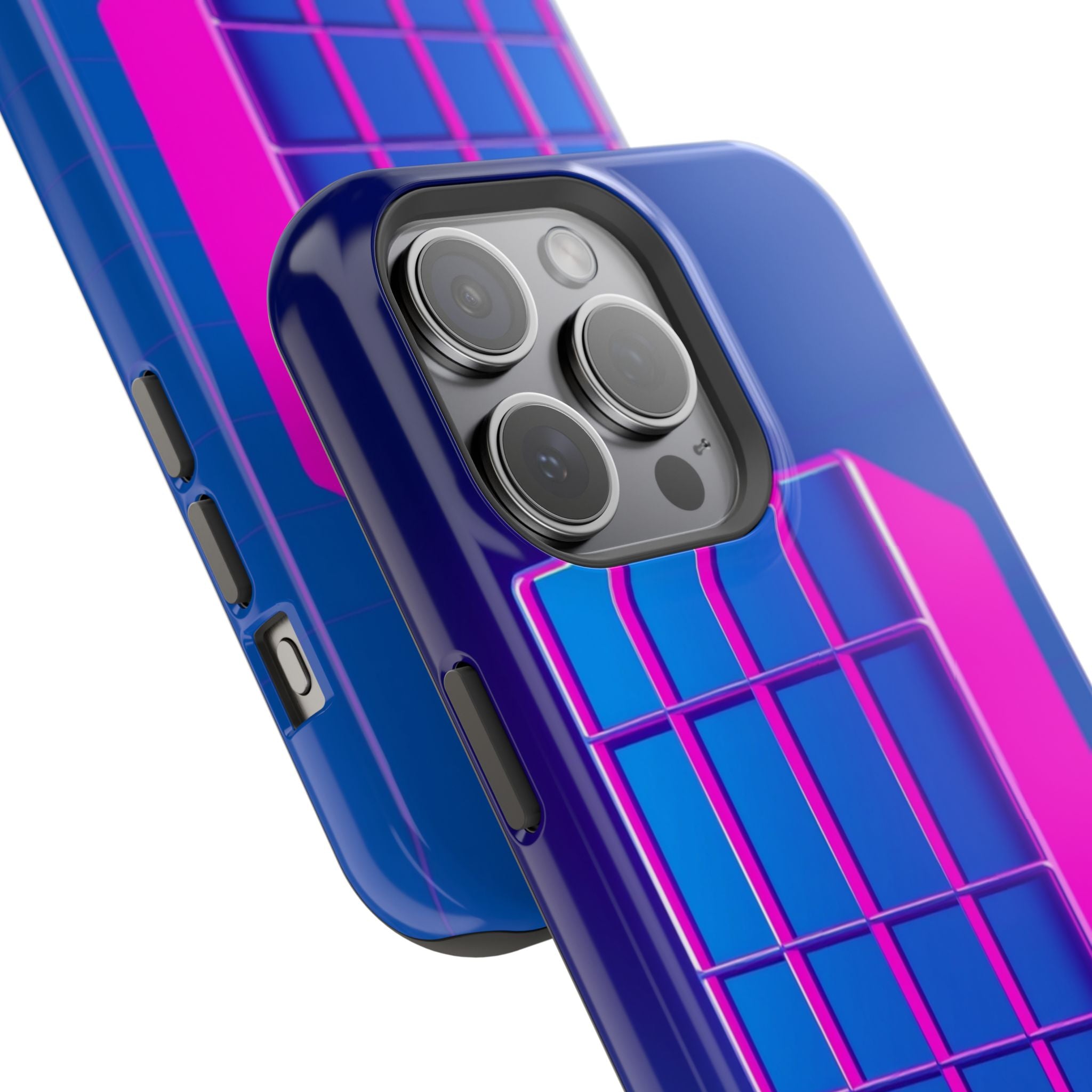iPhone Earthy 80s Grid Synthwave Design Slim Everyday Designer Case · iPhone Cas