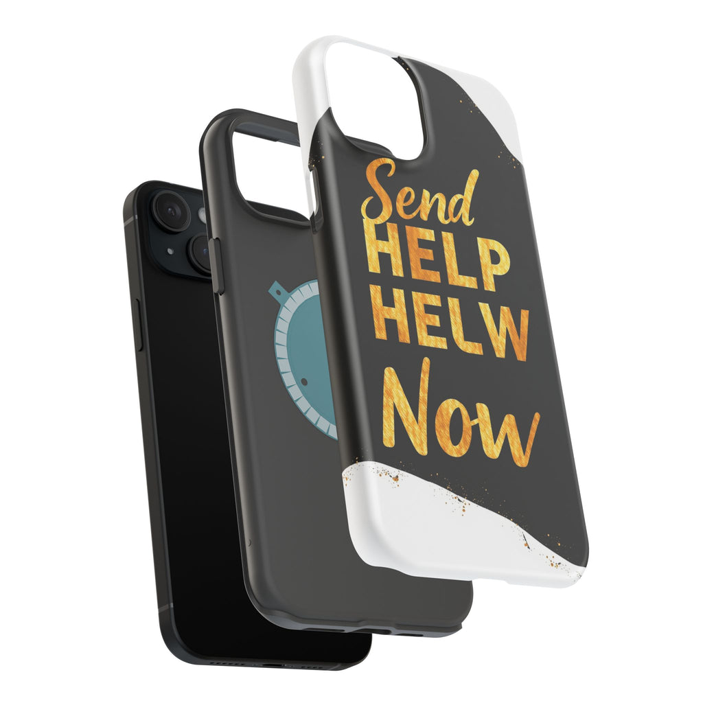 iPhone Send Help Now Enchanted Art Bold Modern Everyday Snap Case · iPhone Case