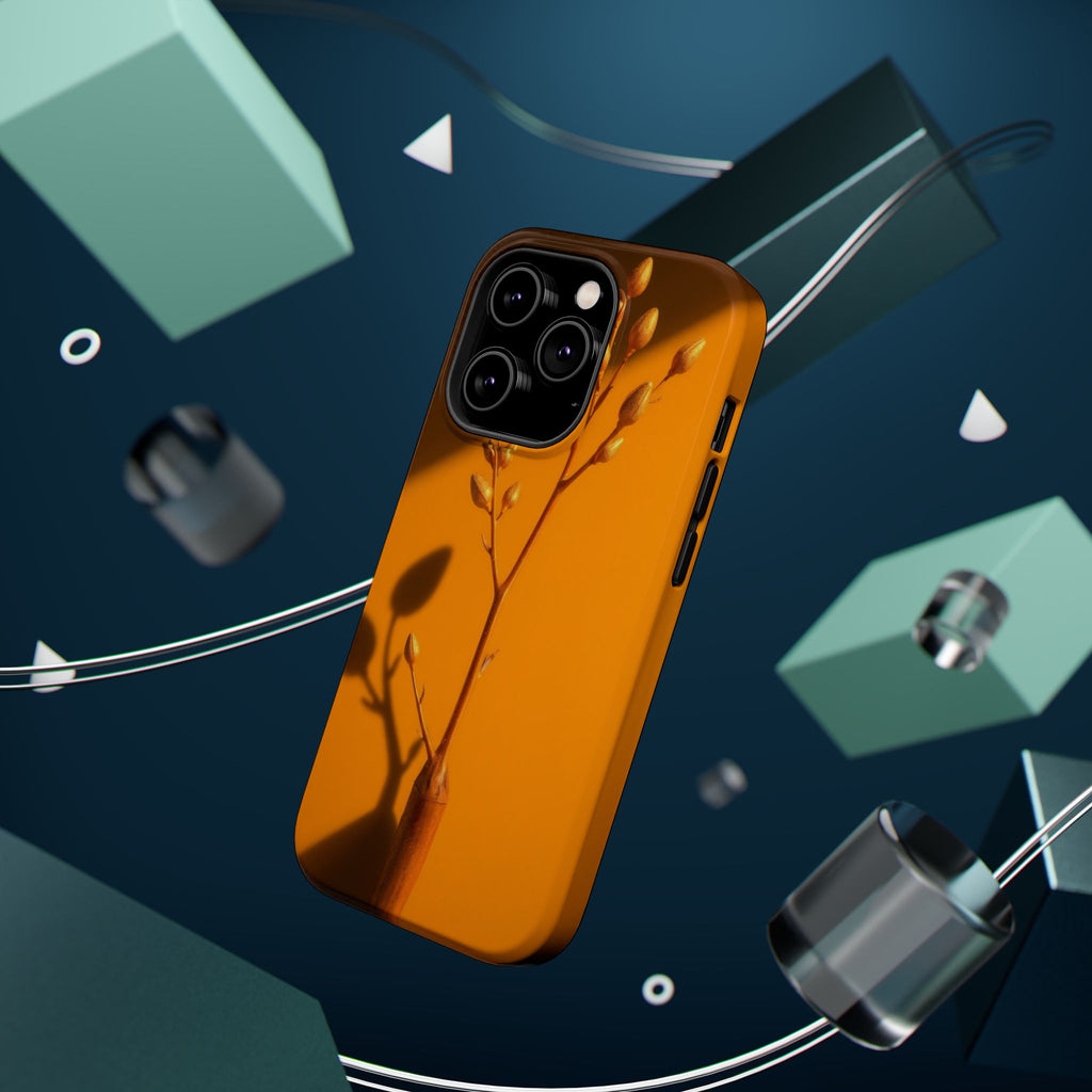 iPhone Mustard And Rust Minimalist Stem Slim Everyday iPhone Designer · iPhone C