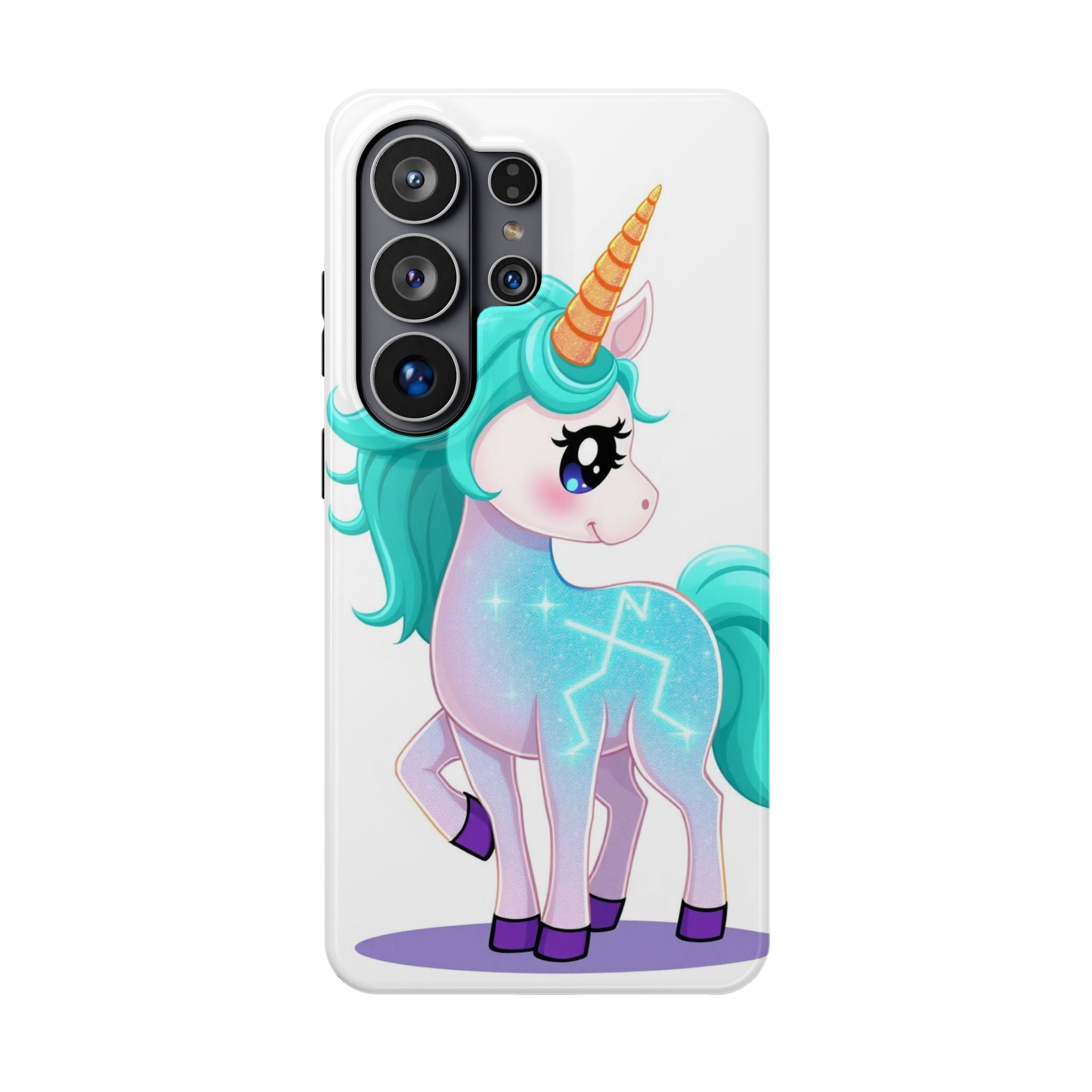 iPhone Turquoise Sparkle Unicorn Kids Fun iPhone Phone Case Gift · iPhone Case