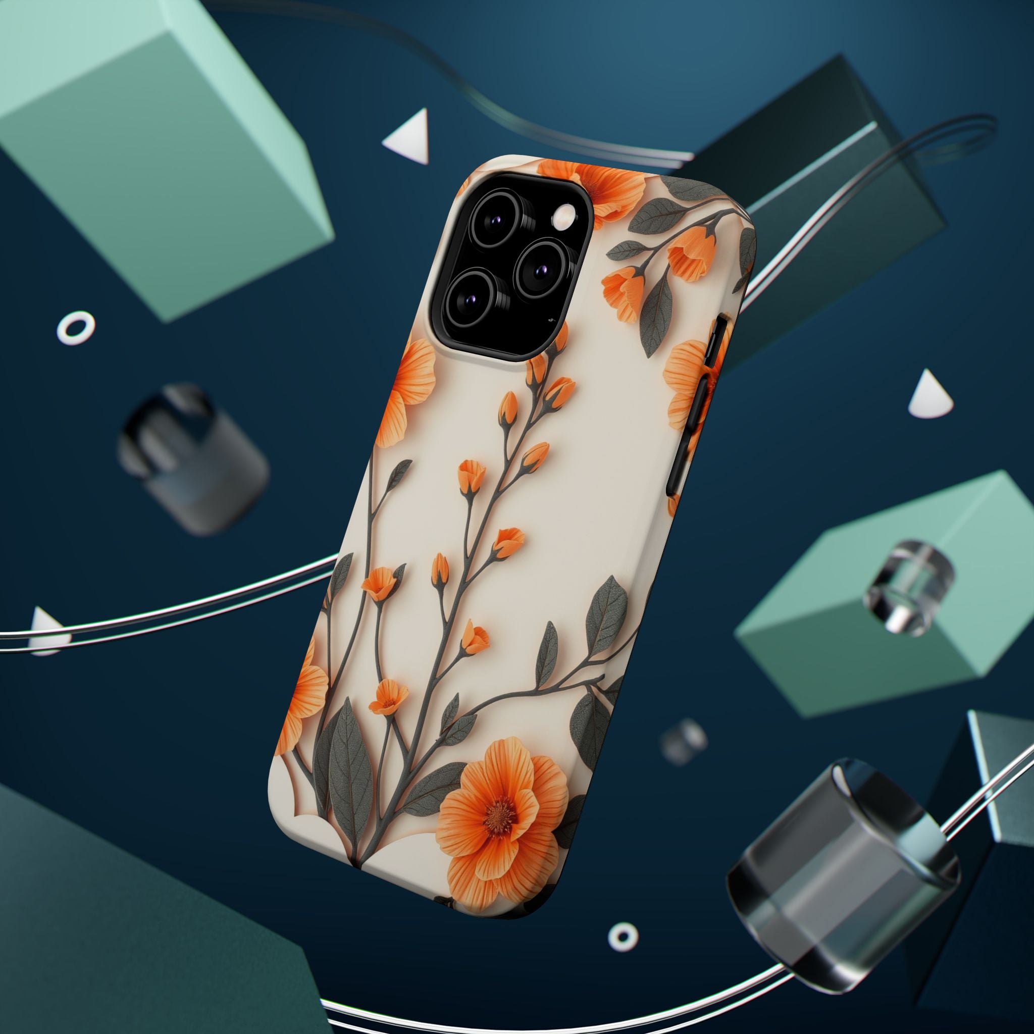 iPhone Vintage Botanical Print Paper Cut Art Slim iPhone Everyday · iPhone Case