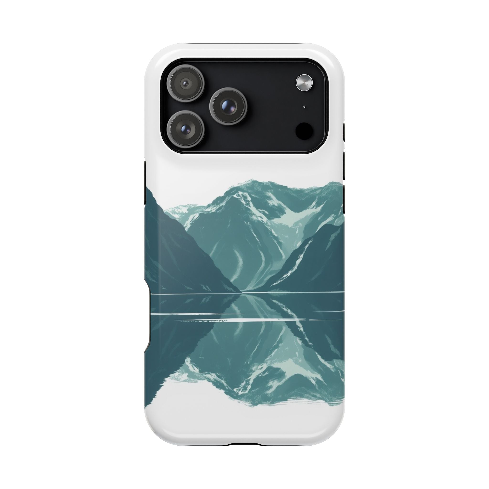 iPhone Sage And Ivory Fjord Reflection Slim Everyday Designer Case · iPhone Case